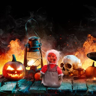 Foto 6 | Muñeca Aterradora De Halloween Toyandona Que Camina Con Sonido, 30 Cm - Venta Internacional.