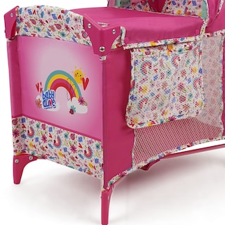 Foto 7 | Cuna Play Yard Baby Alive Deluxe Pink Rainbow Para Muñecas - Venta Internacional.