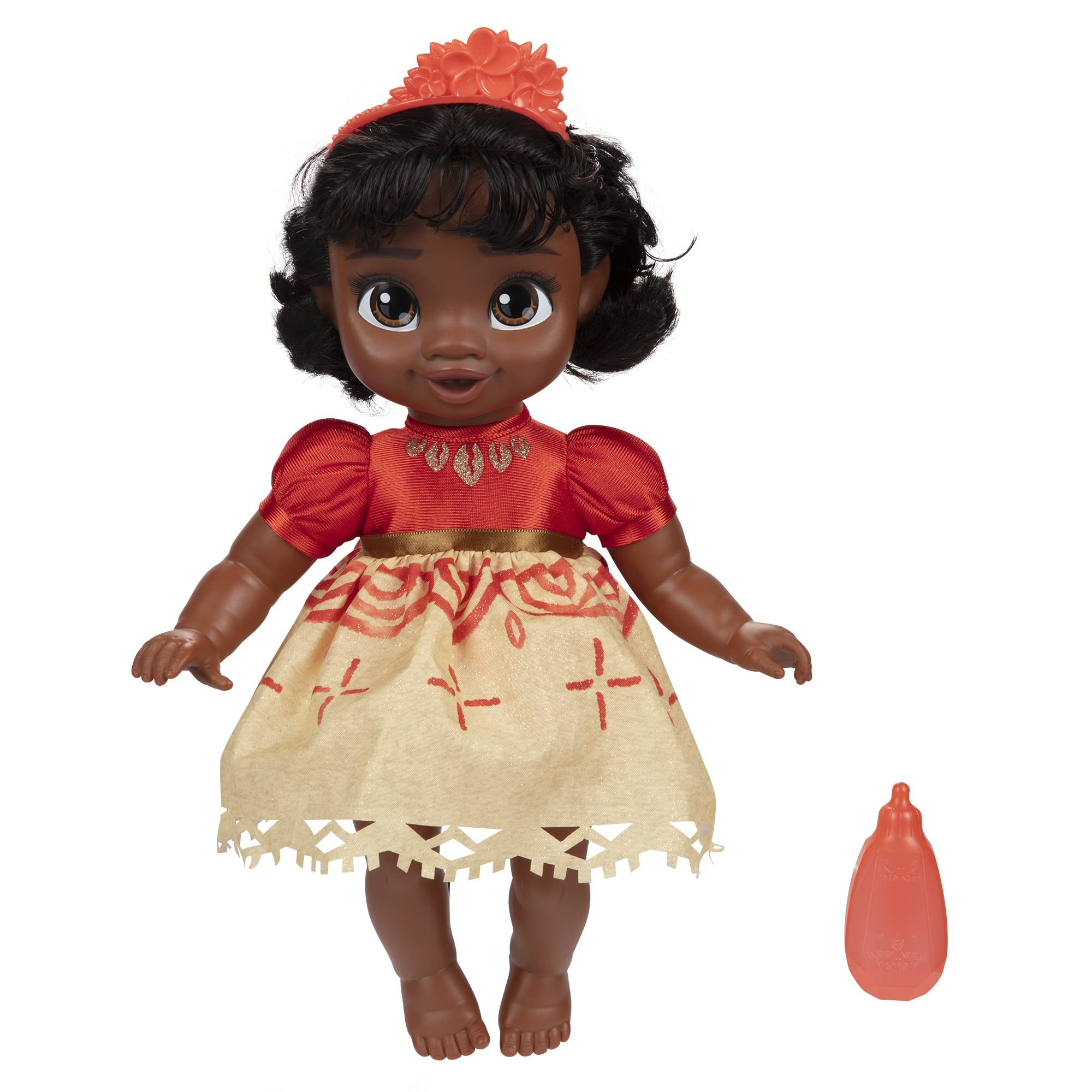 Muñeca Princesa Moana De Disney Con Biberón Y Horquilla - Venta Internacional.