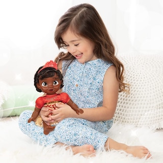Foto 2 | Muñeca Princesa Moana De Disney Con Biberón Y Horquilla - Venta Internacional.
