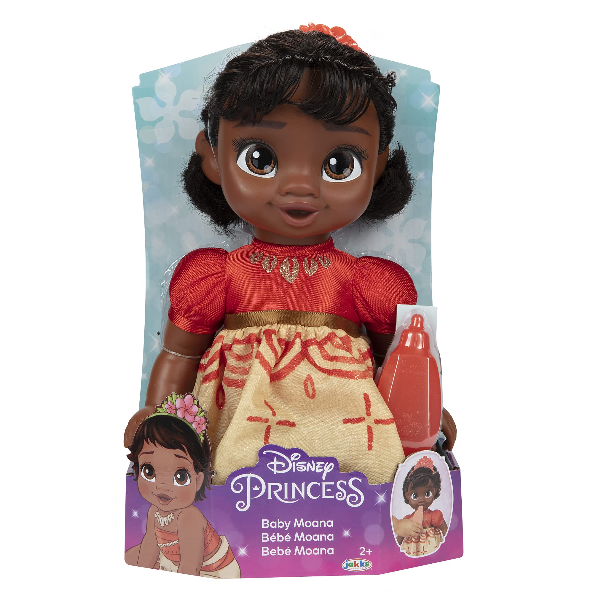 Foto 7 pulgar | Muñeca Princesa Moana De Disney Con Biberón Y Horquilla - Venta Internacional.
