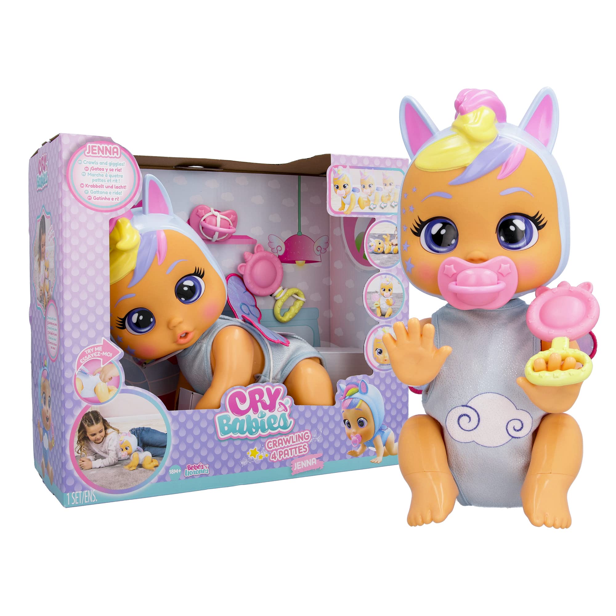Foto 3 pulgar | Muñeca Cry Babies Crawling Jenna - Venta Internacional