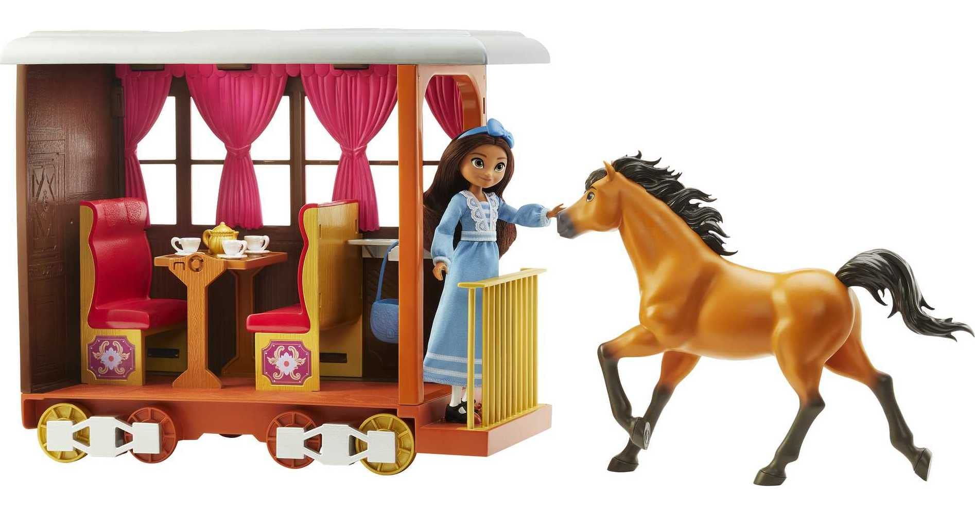 Foto 2 pulgar | Set de Juego Mattel Spirit Untamed Lucky's Train Home con Lucky Doll - Venta Internacional