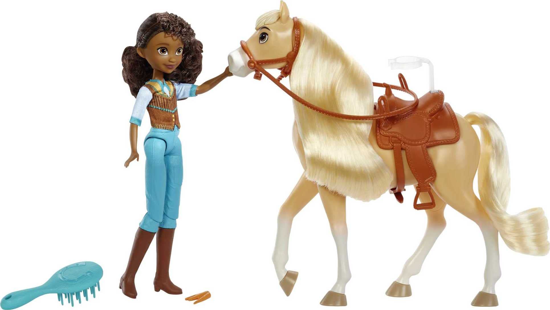 Foto 2 | Muñeca Spirit Pru con 7 Articulaciones Móviles Top A La Moda Y Caballo Chica Linda - Venta Internacional