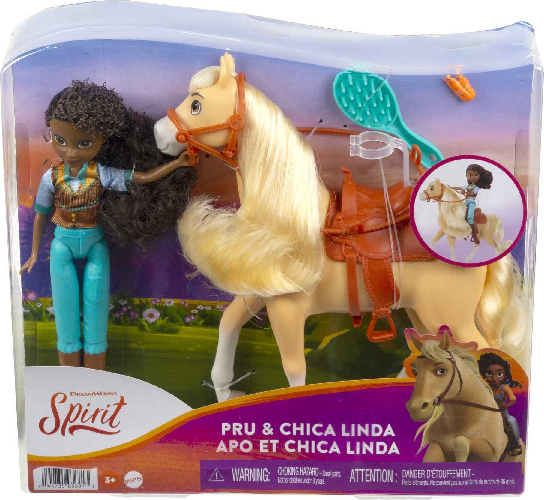 Foto 6 | Muñeca Spirit Pru con 7 Articulaciones Móviles Top A La Moda Y Caballo Chica Linda - Venta Internacional
