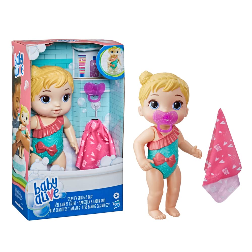 Muñeca Baby Alive Splash 'n Snuggle Para Jugar En El Agua - Venta Internacional.