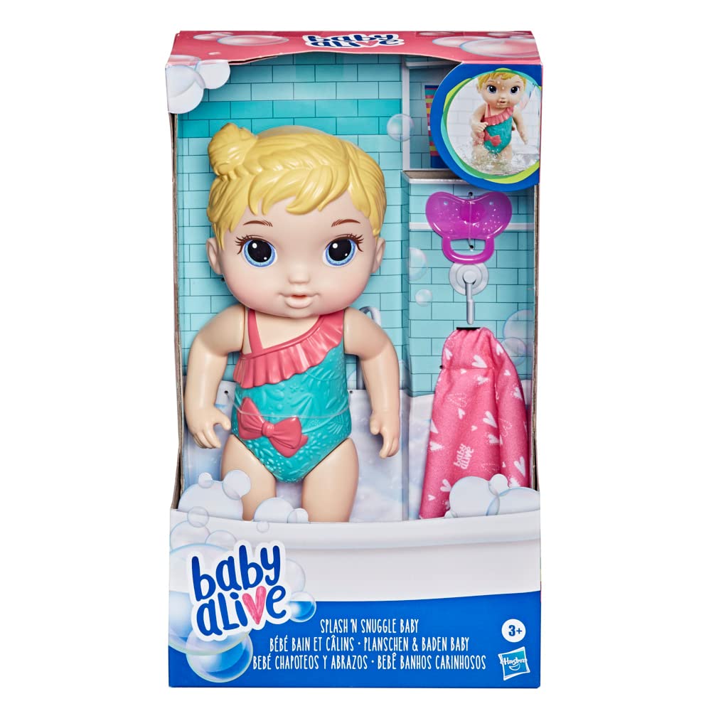 Foto 4 pulgar | Muñeca Baby Alive Splash 'n Snuggle Para Jugar En El Agua - Venta Internacional.