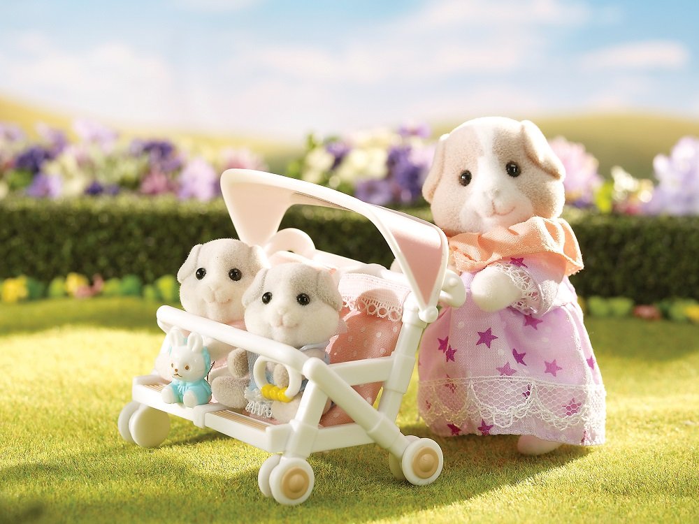 Foto 5 pulgar | Cochecito Calico Critters Patty & Paden con Conejillo de Indias Penny - Venta Internacional