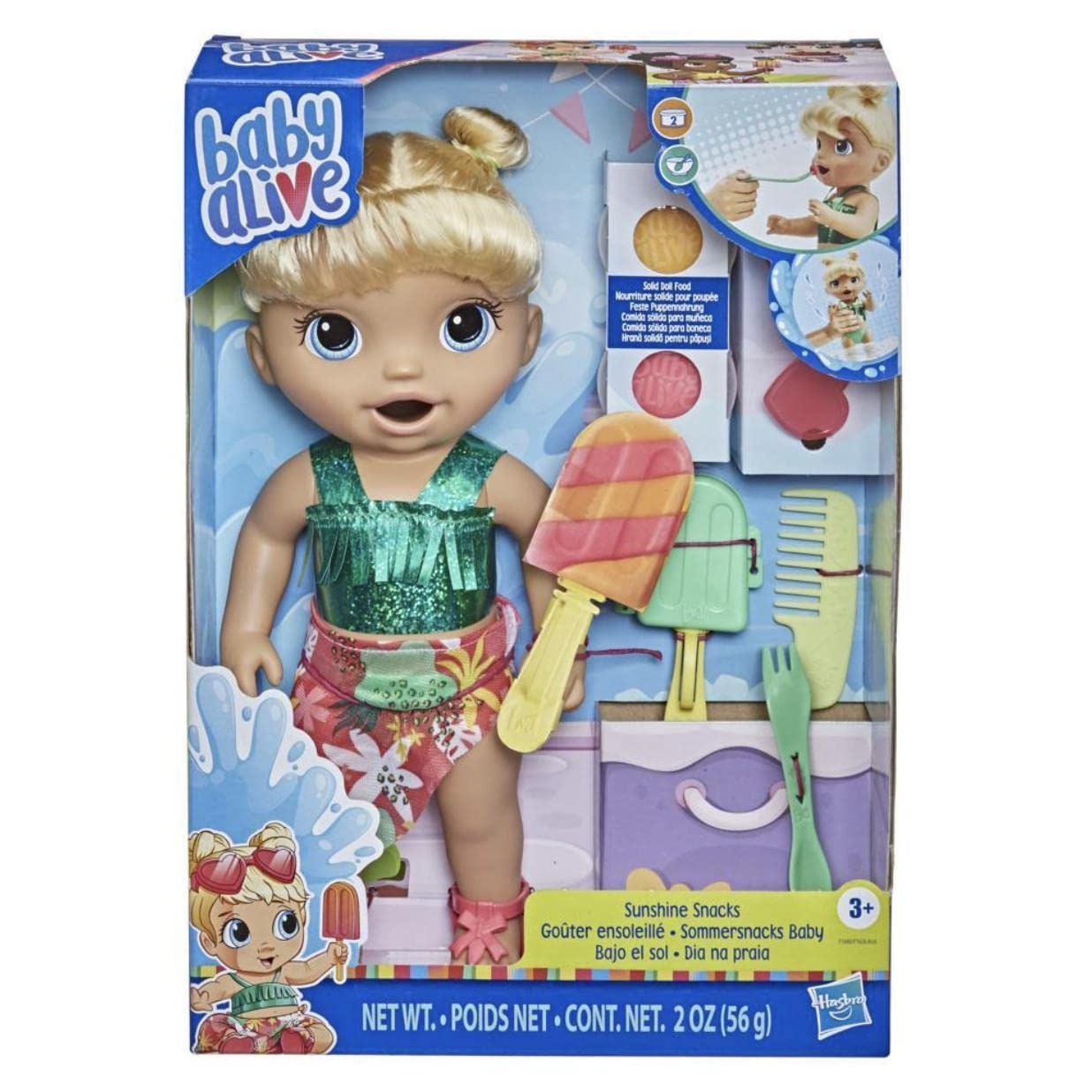 Foto 7 | Juguete Acuático Baby Alive Sunshine Snacks - Venta Internacional