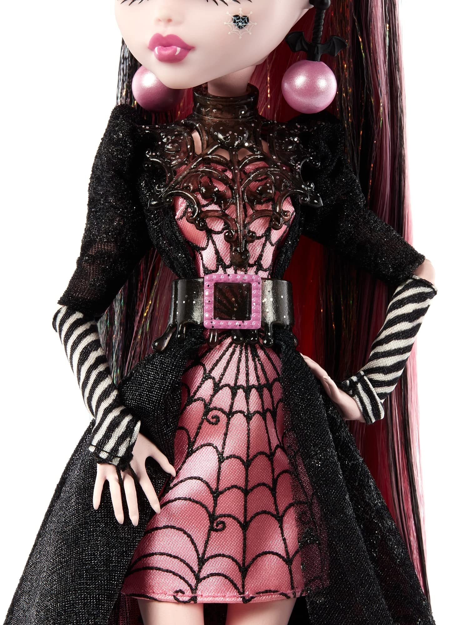 Foto 4 pulgar | Doll Monster High Draculaura Howliday Edition con Vestido Rosa - Venta Internacional