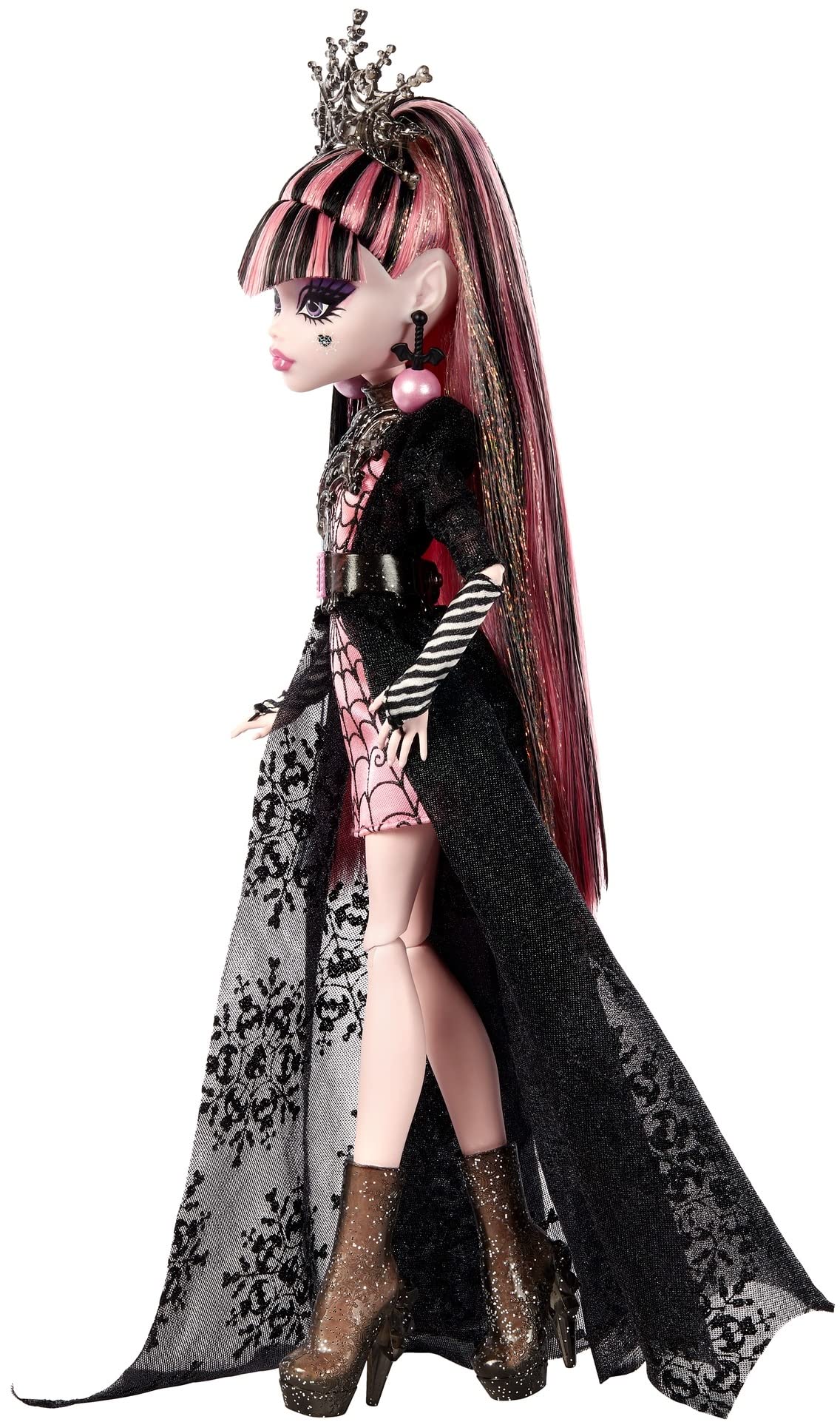 Foto 5 pulgar | Doll Monster High Draculaura Howliday Edition con Vestido Rosa - Venta Internacional