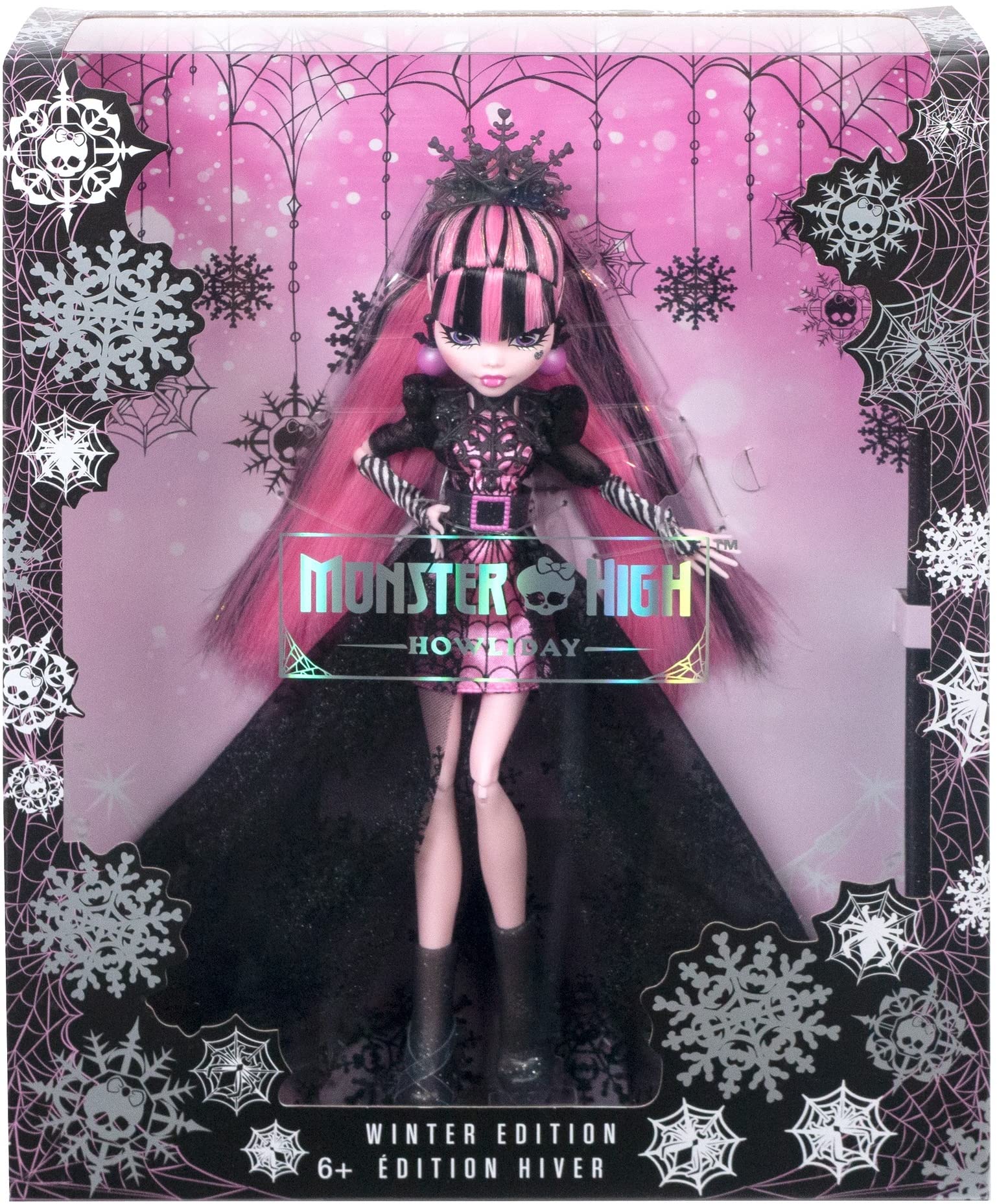 Foto 7 pulgar | Doll Monster High Draculaura Howliday Edition con Vestido Rosa - Venta Internacional