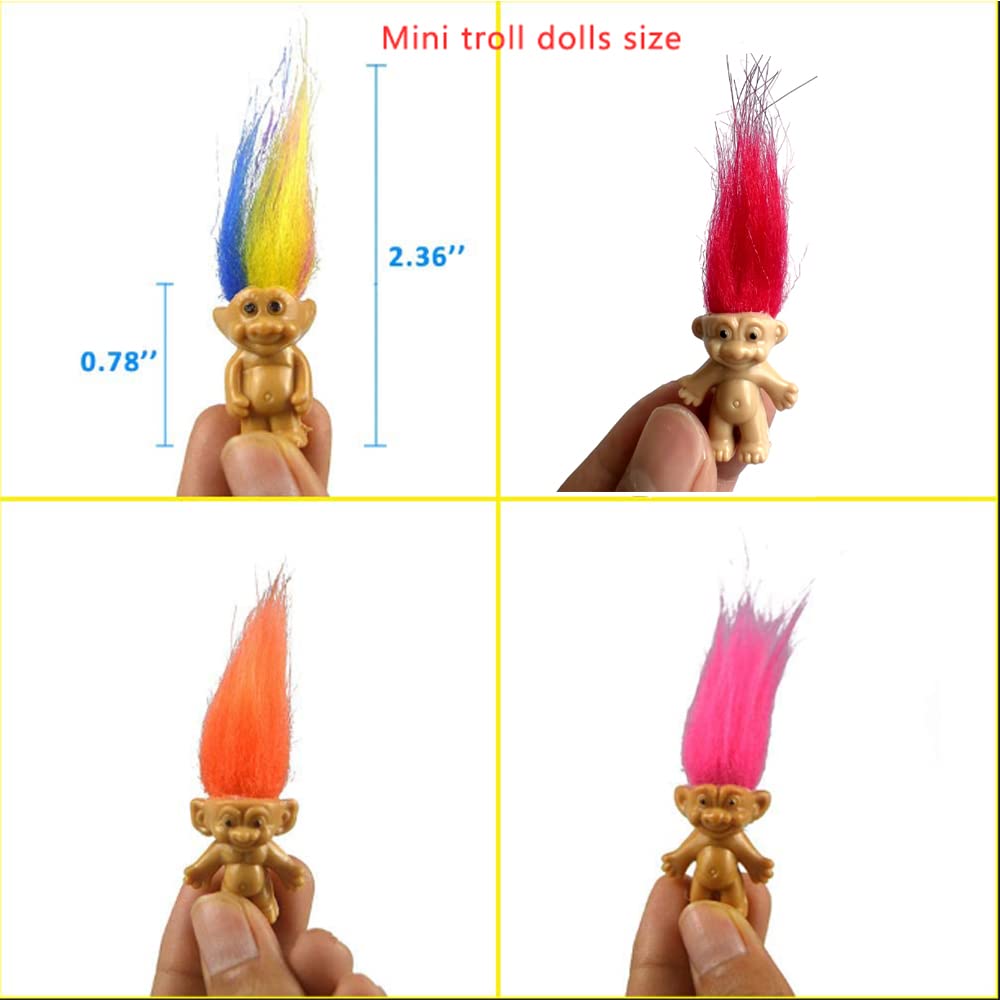 Foto 6 pulgar | Set De Muñecas Troll Vintage Yintlilocn PVC Para Niños Y Fiestas - Venta Internacional.