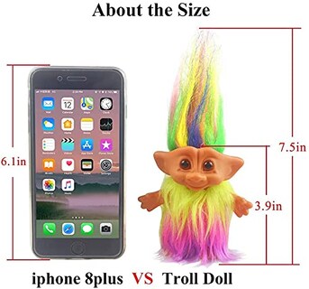 Foto 6 | Set De Muñecas Troll Vintage Yintlilocn PVC Para Niños Y Fiestas - Venta Internacional.