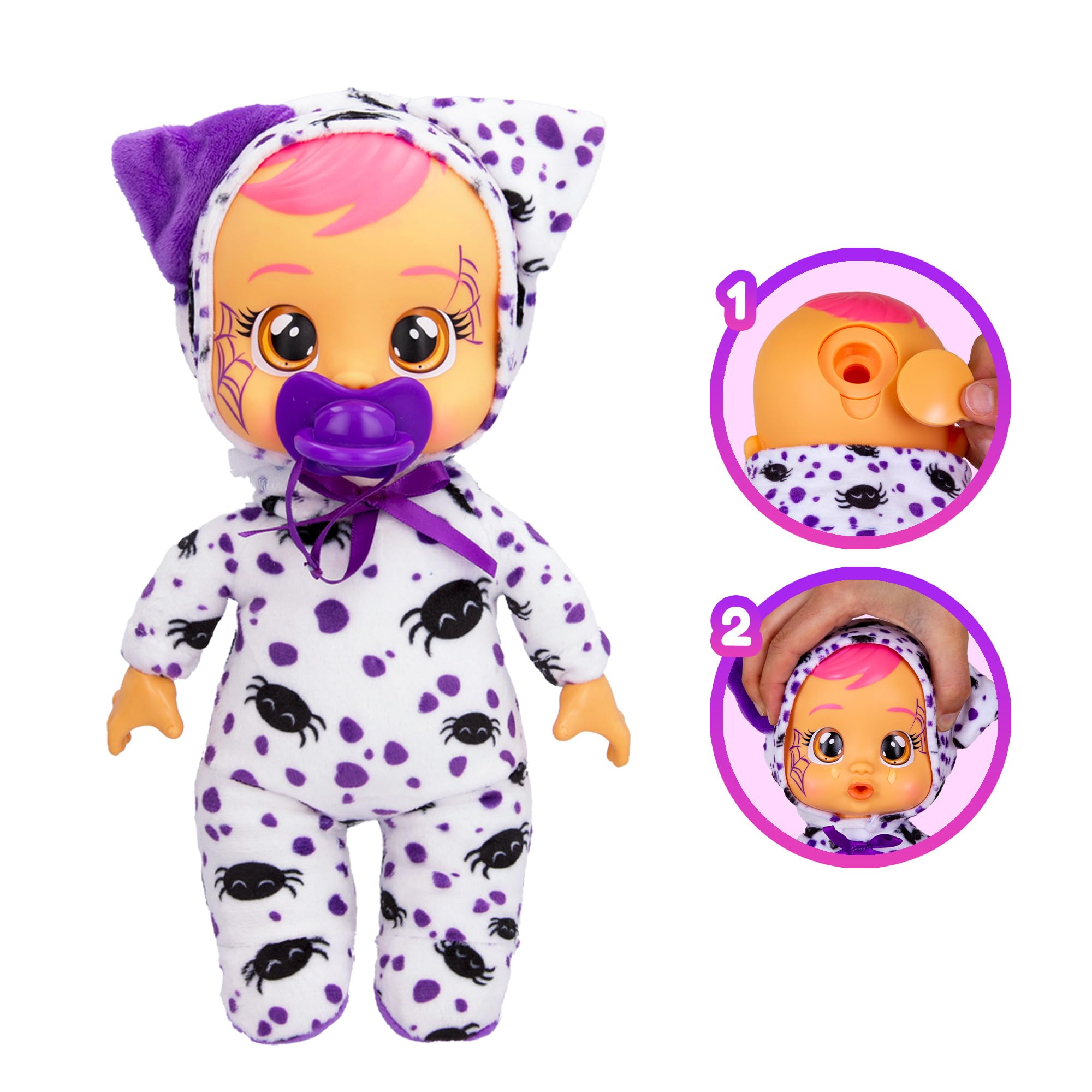 Foto 4 | Doll Cry Babies Tiny Cuddles Halloween Dotty con Pijama - Venta Internacional