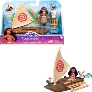 Foto 1 | Muñeca Mattel Disney Princess Moana con Barco - Venta Internacional