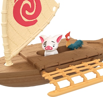 Foto 3 | Muñeca Mattel Disney Princess Moana con Barco - Venta Internacional