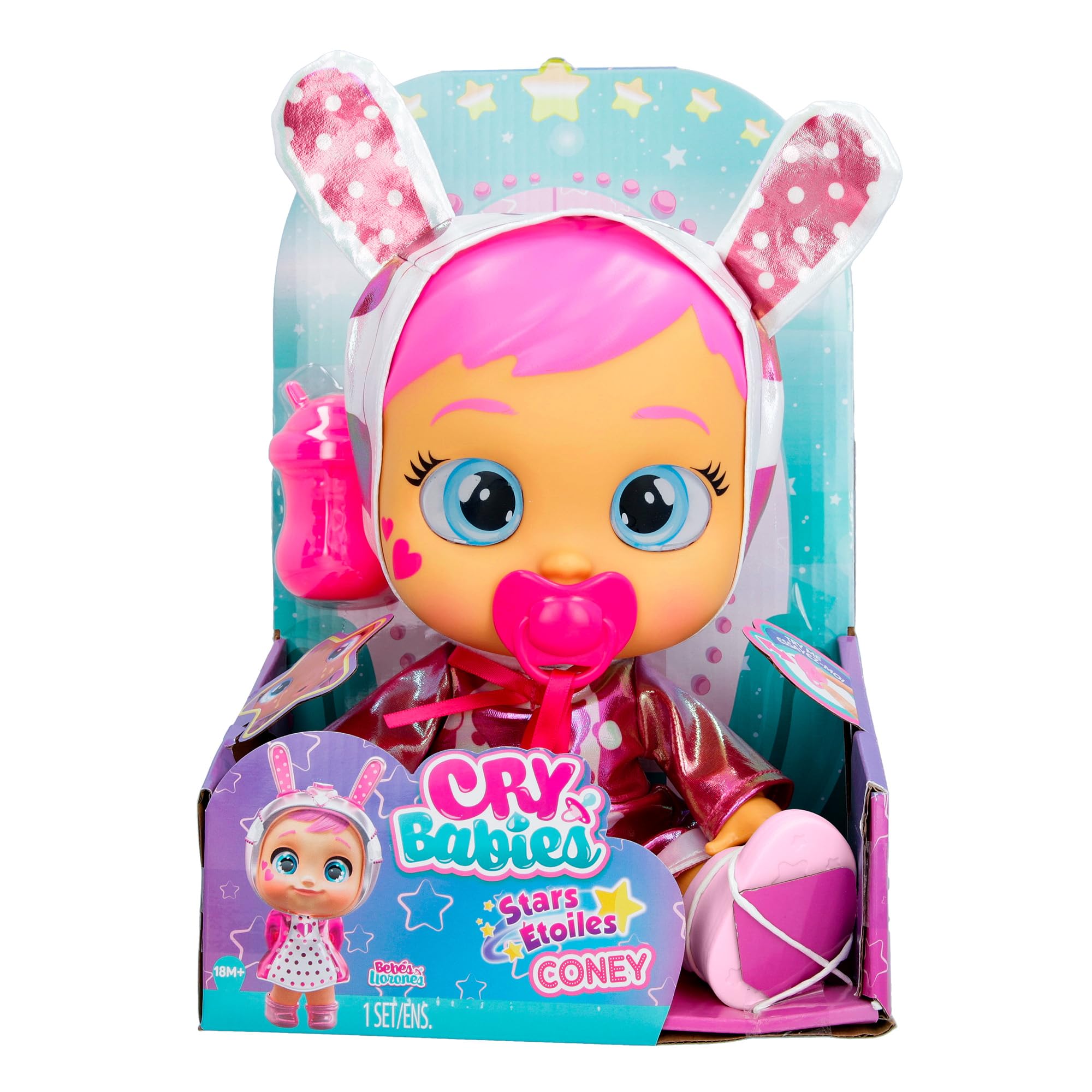 Foto 3 pulgar | Muñeca Cry Babies Stars Coney con Atuendo y Accesorios y- Venta Internacional