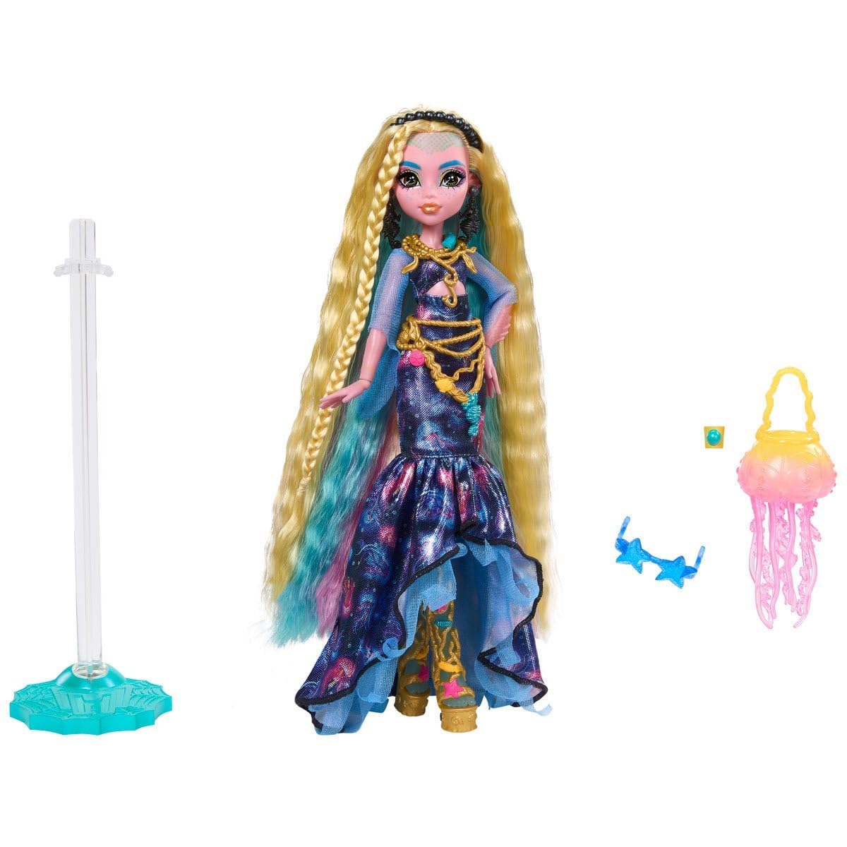 Foto 3 pulgar | Muñeca Monster High Fan-sea Lagoona Blue Entertainment Earth - Venta Internacional
