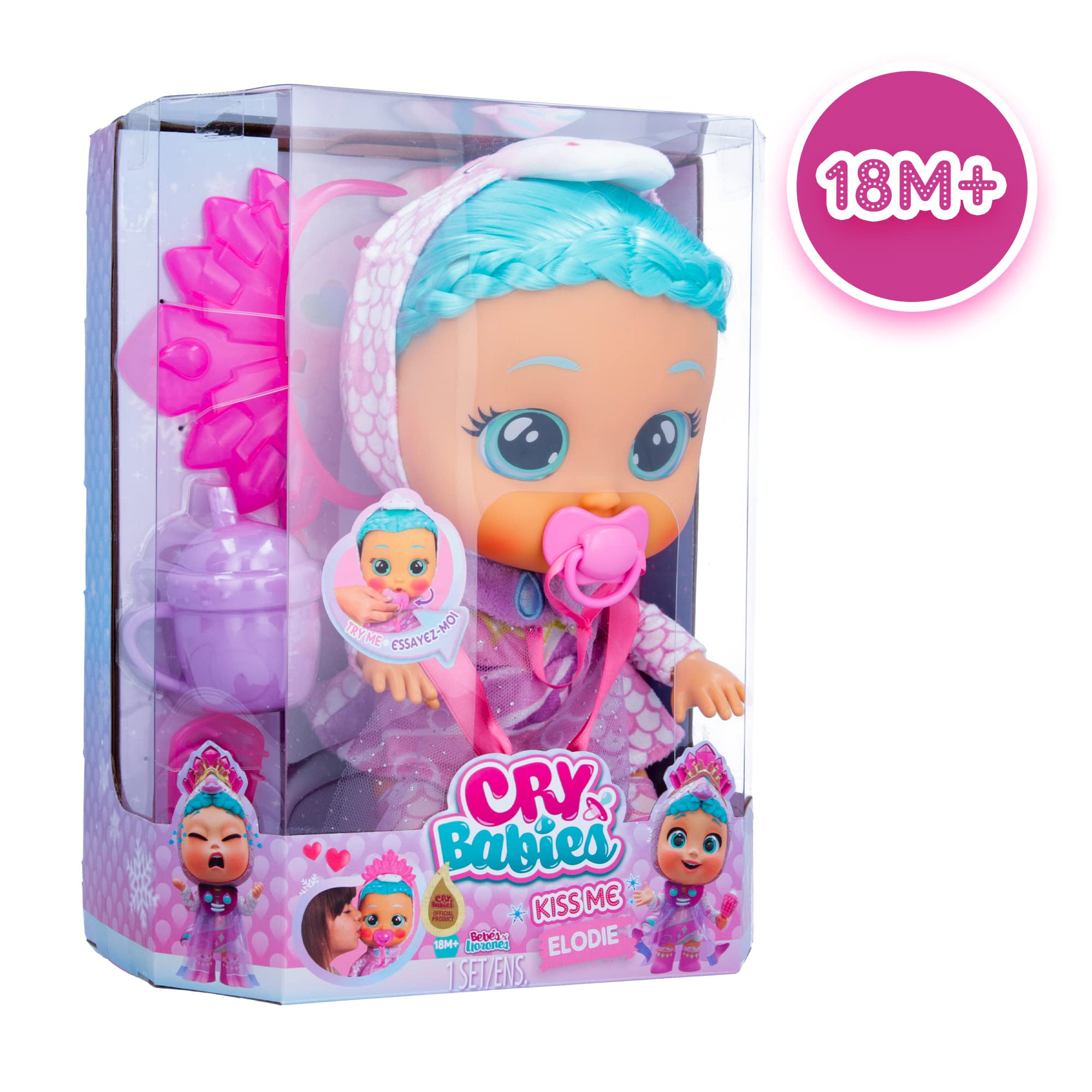 Foto 3 pulgar | Muñeca Cry Babies Magic Tears Princess Elodie- Venta Internacional