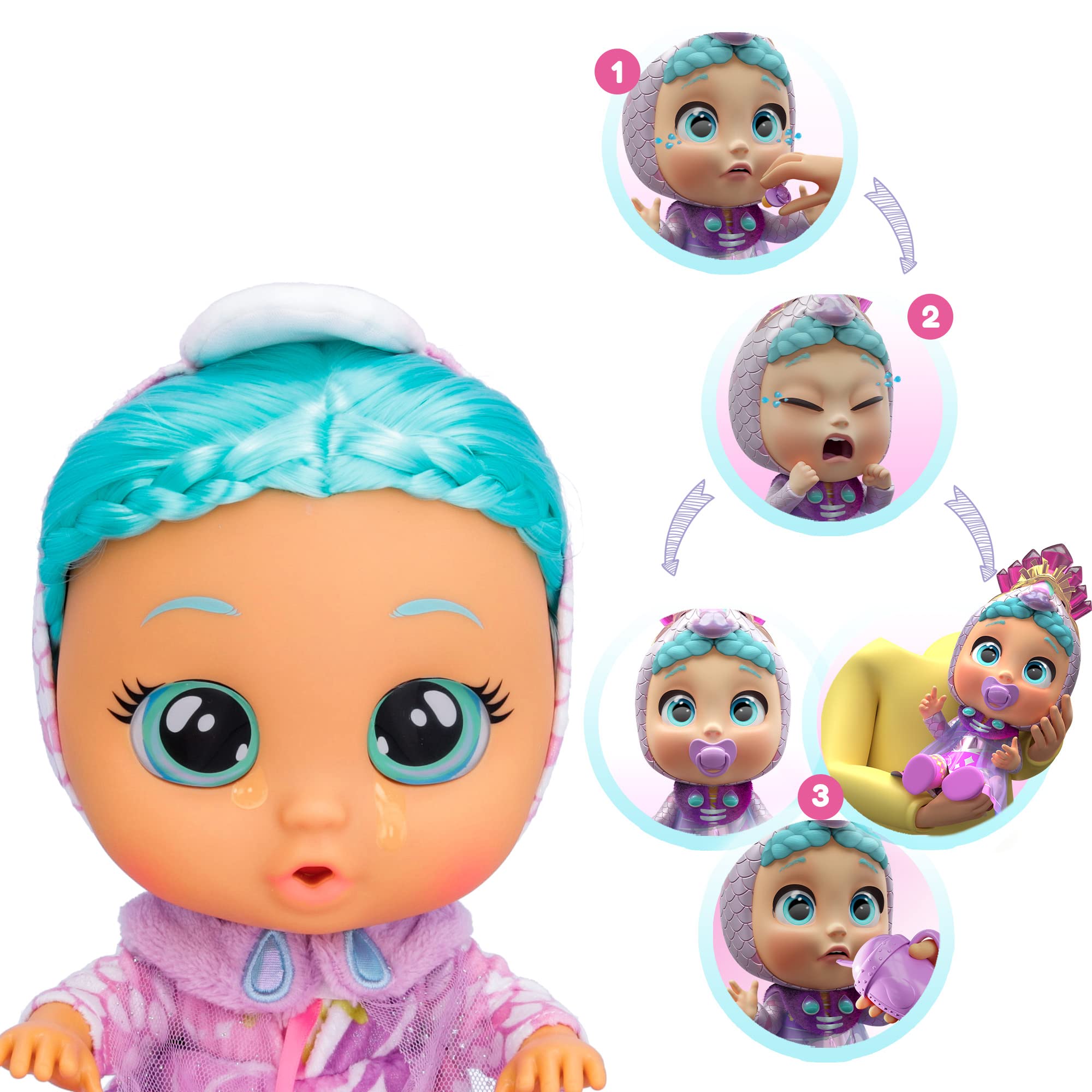 Foto 6 pulgar | Muñeca Cry Babies Magic Tears Princess Elodie- Venta Internacional