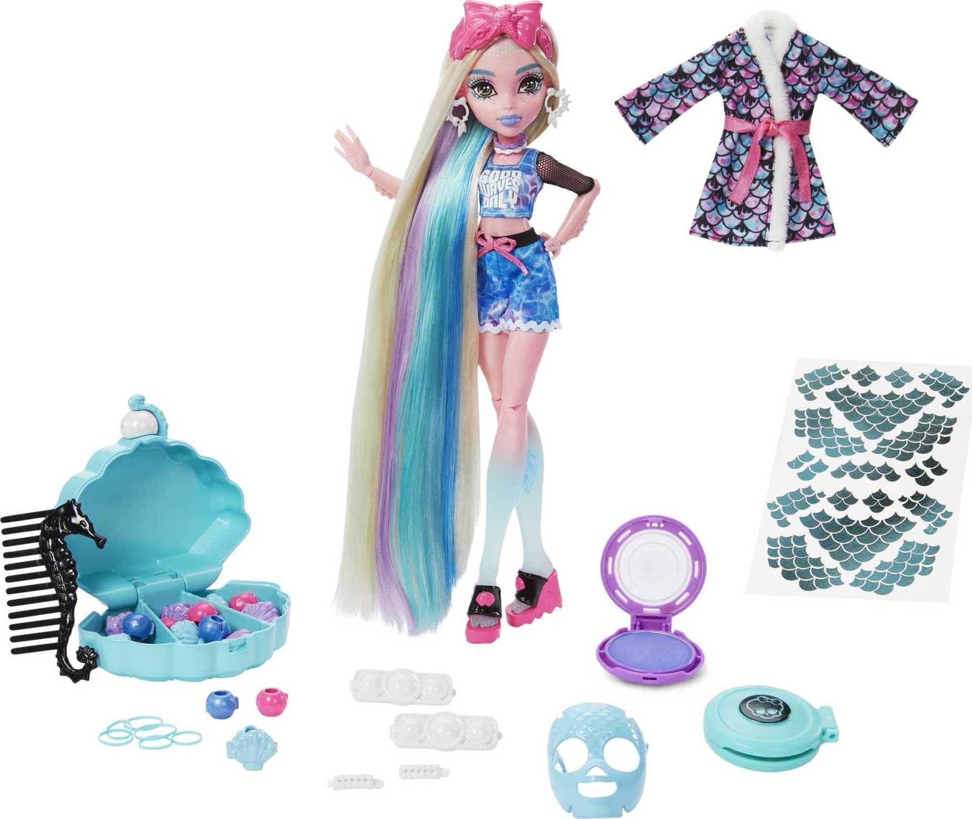 Foto 2 pulgar | Doll Monster High Lagoona Blue Spa Day Con Accesorios - Venta Internacional