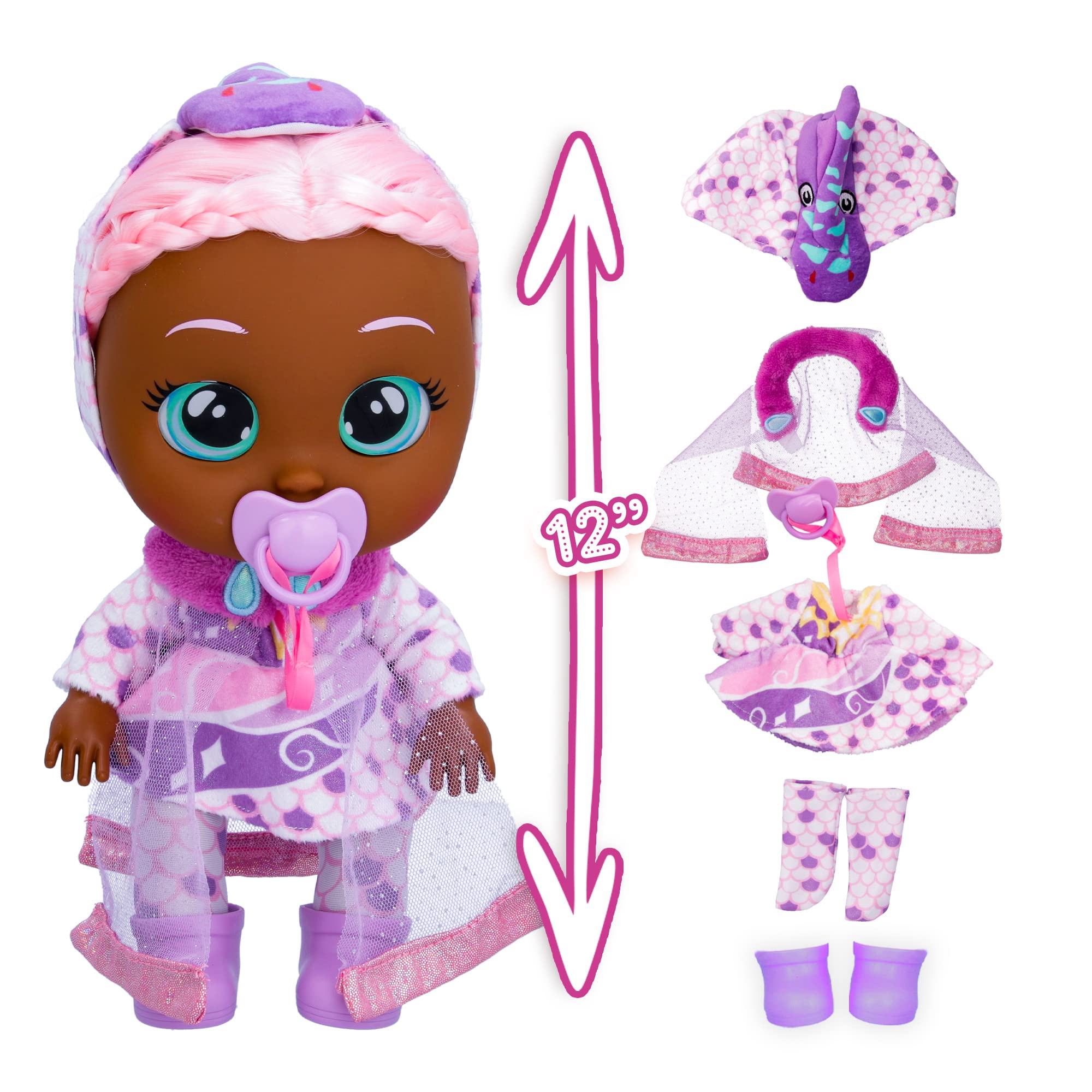 Foto 4 pulgar | Muñeca Cry Babies Kiss Me Princess Ivy con Mejillas Ruborizadas - Venta Internacional