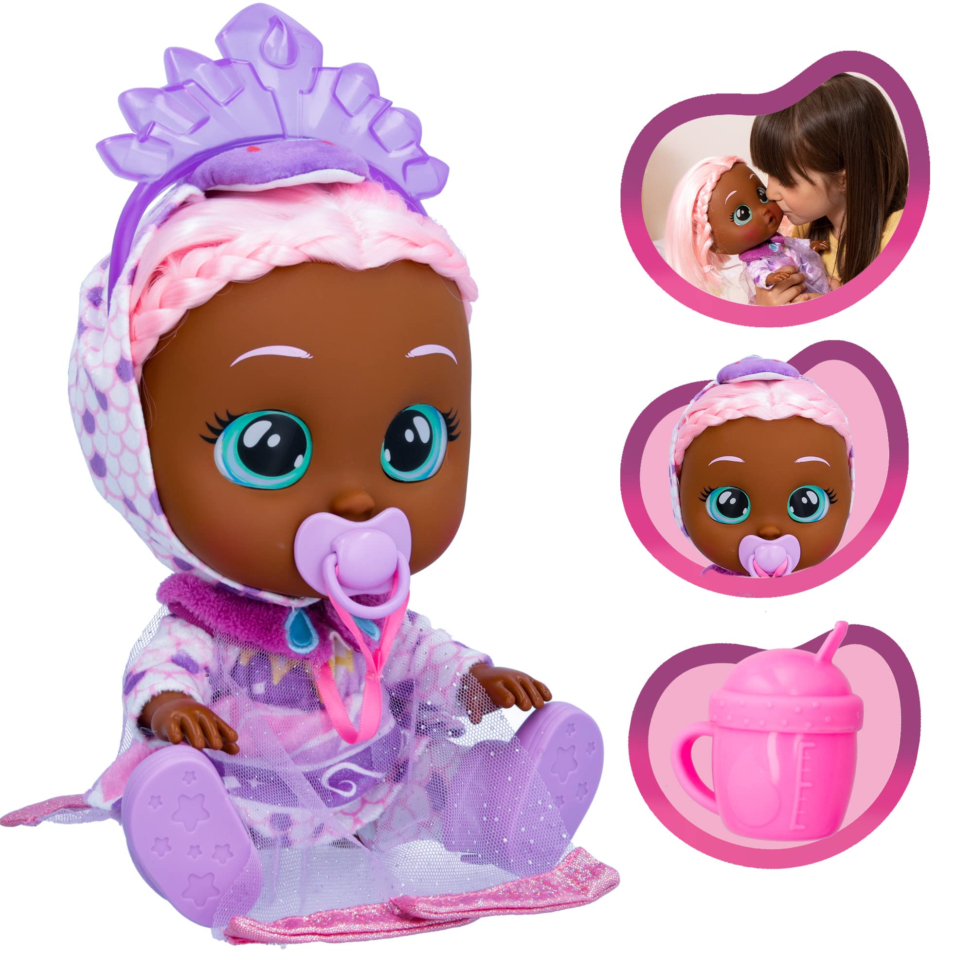 Foto 5 pulgar | Muñeca Cry Babies Kiss Me Princess Ivy con Mejillas Ruborizadas - Venta Internacional