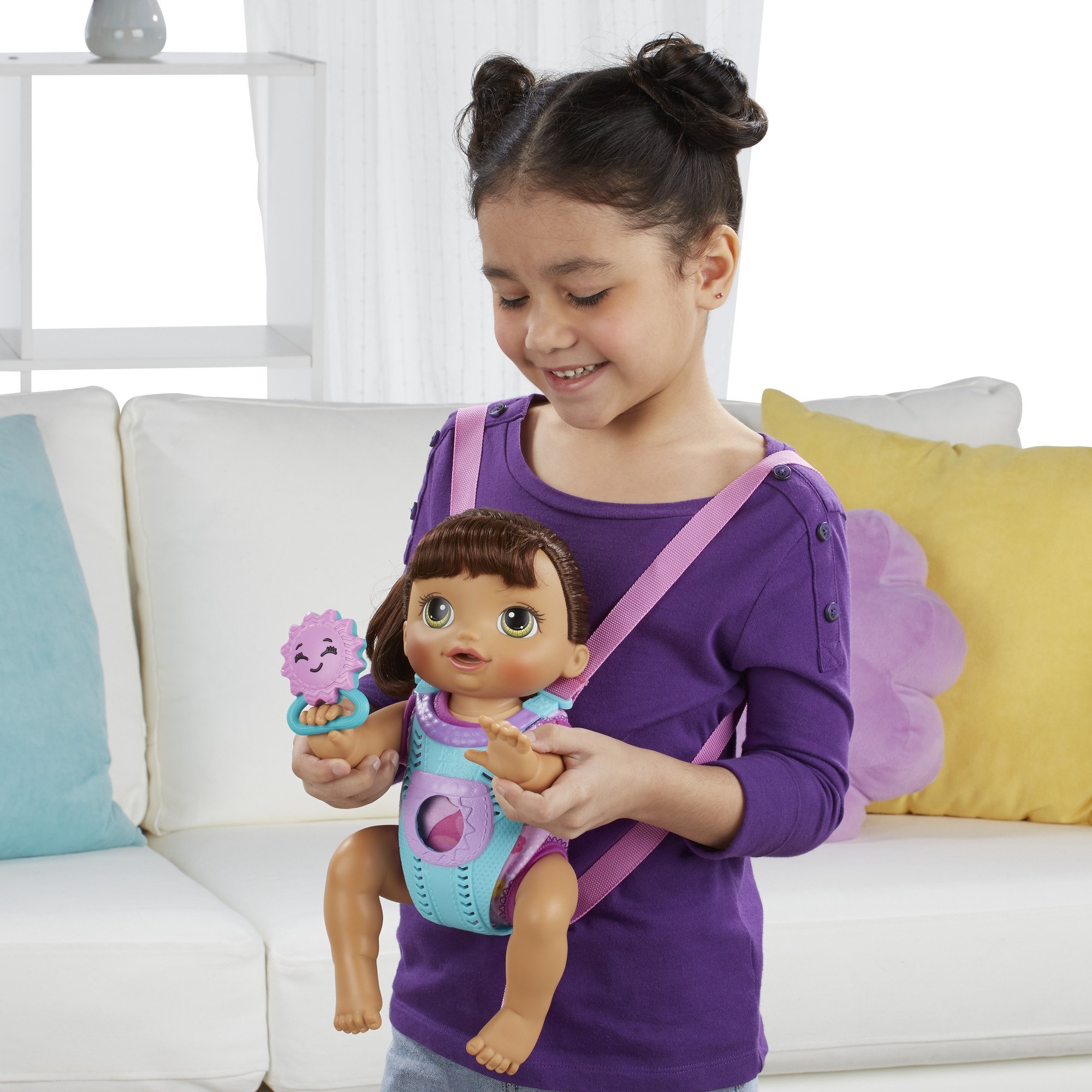 Foto 4 pulgar | Muñeca Baby Alive Baby Go Bye Bye Brunette Con Accesorios - Venta Internacional