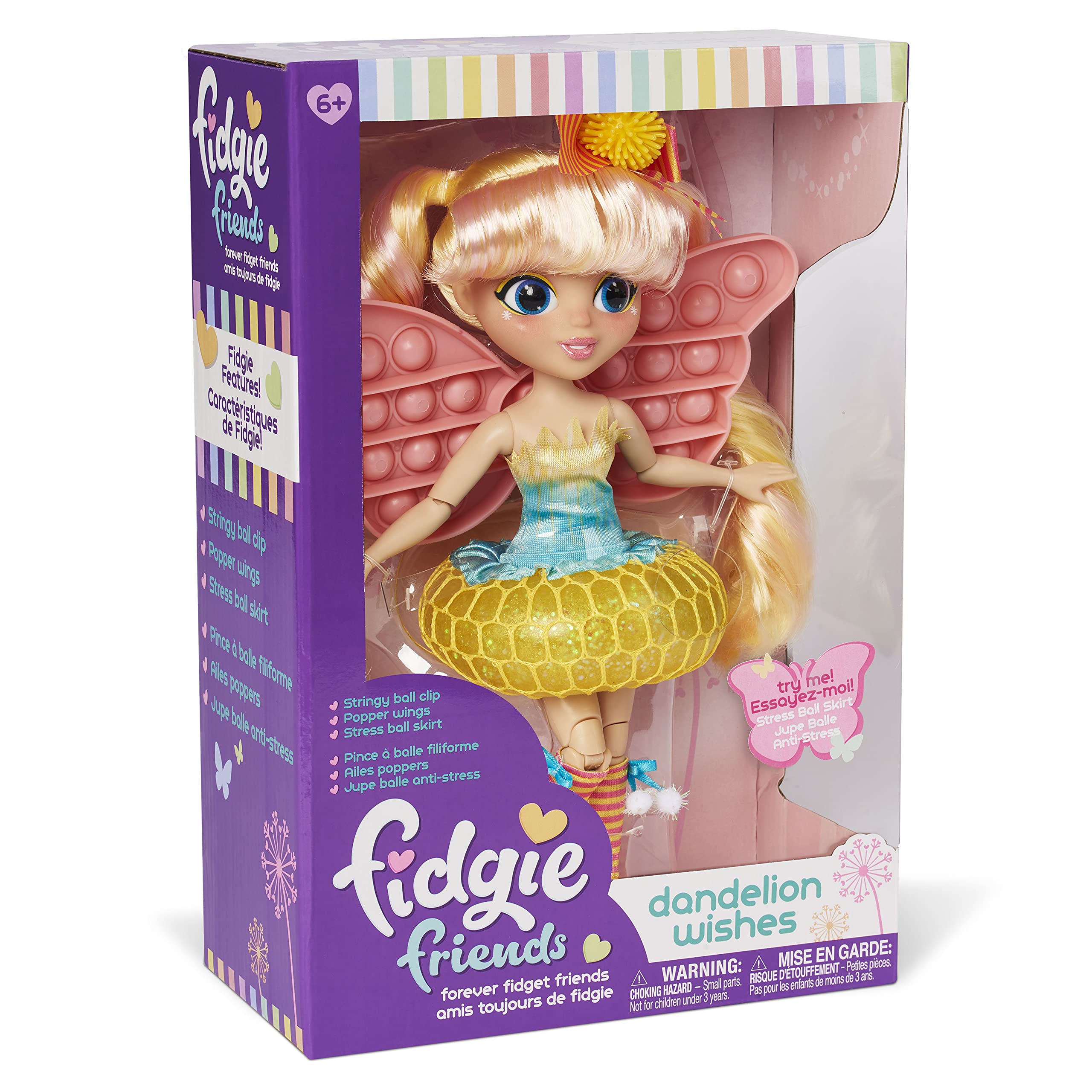 Foto 5 pulgar | Muñeca de Moda Sunny Days Entertainment Fidgie Friends 10.5 " - Venta Internacional