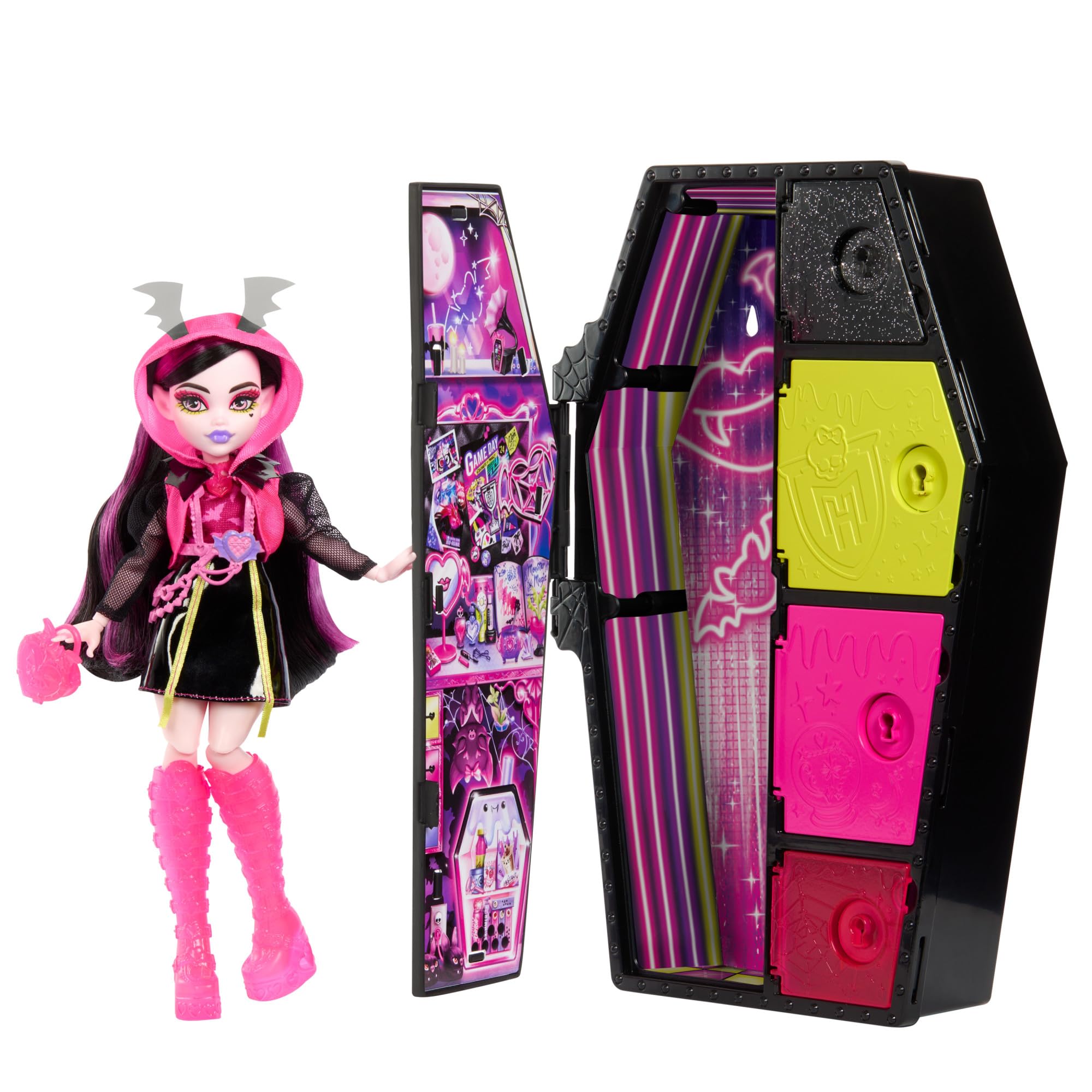 Set de Moda Monster High Doll Draculaura con Más De 19 Sorpresas - Venta Internacional