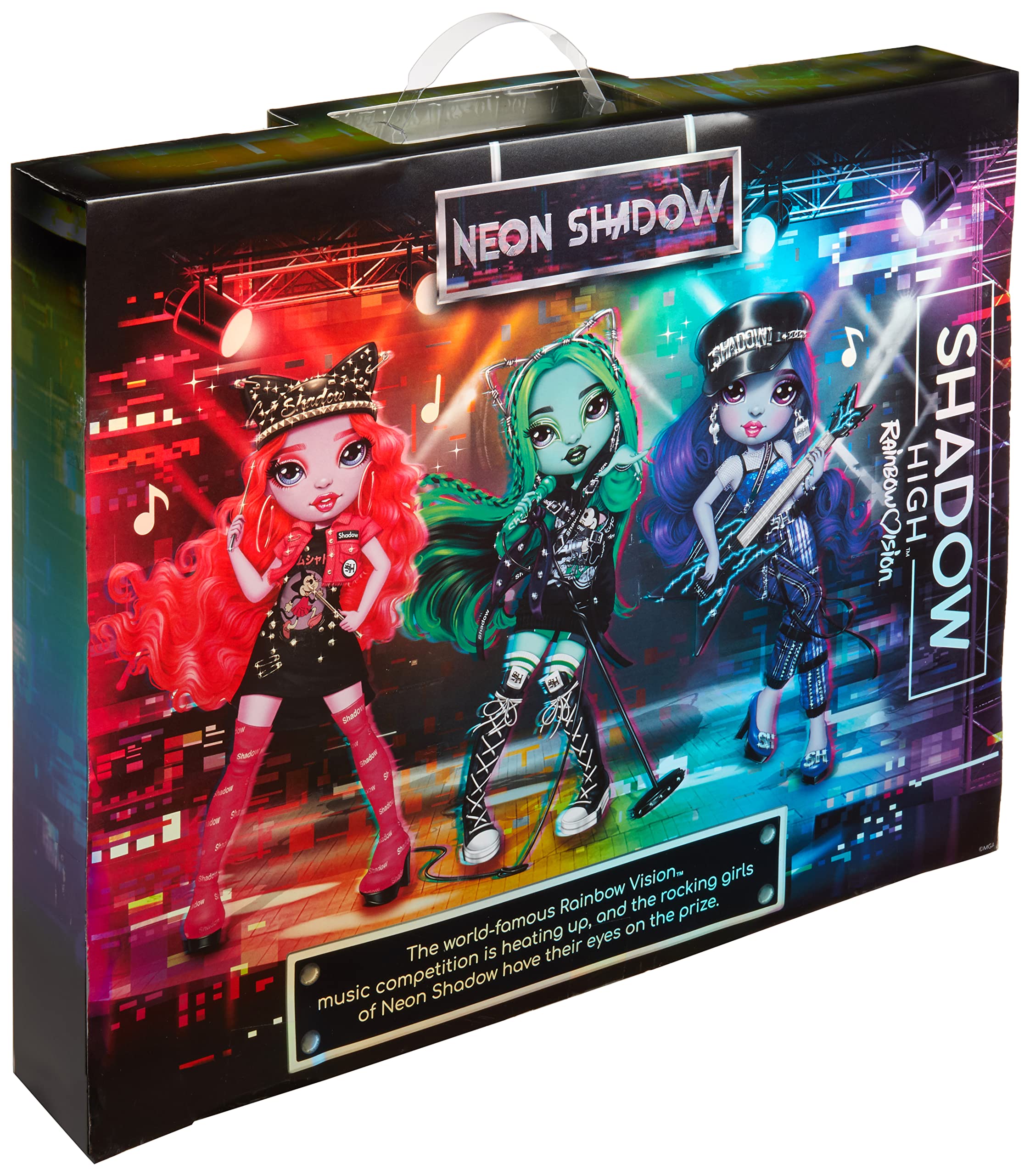 Foto 3 pulgar | Muñeca de Moda Rainbow High Neon Shadow Harley Limestone - Venta Internacional