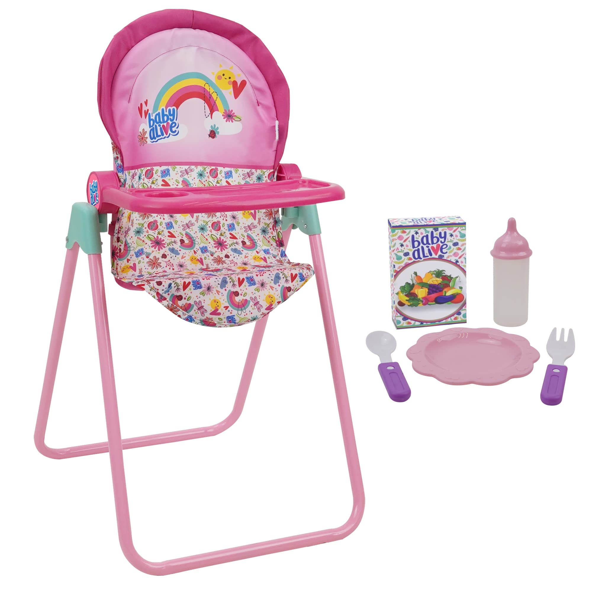 Set de Tronas Doll Baby Alive 509 Crew Pink & Rainbow - Venta Internacional