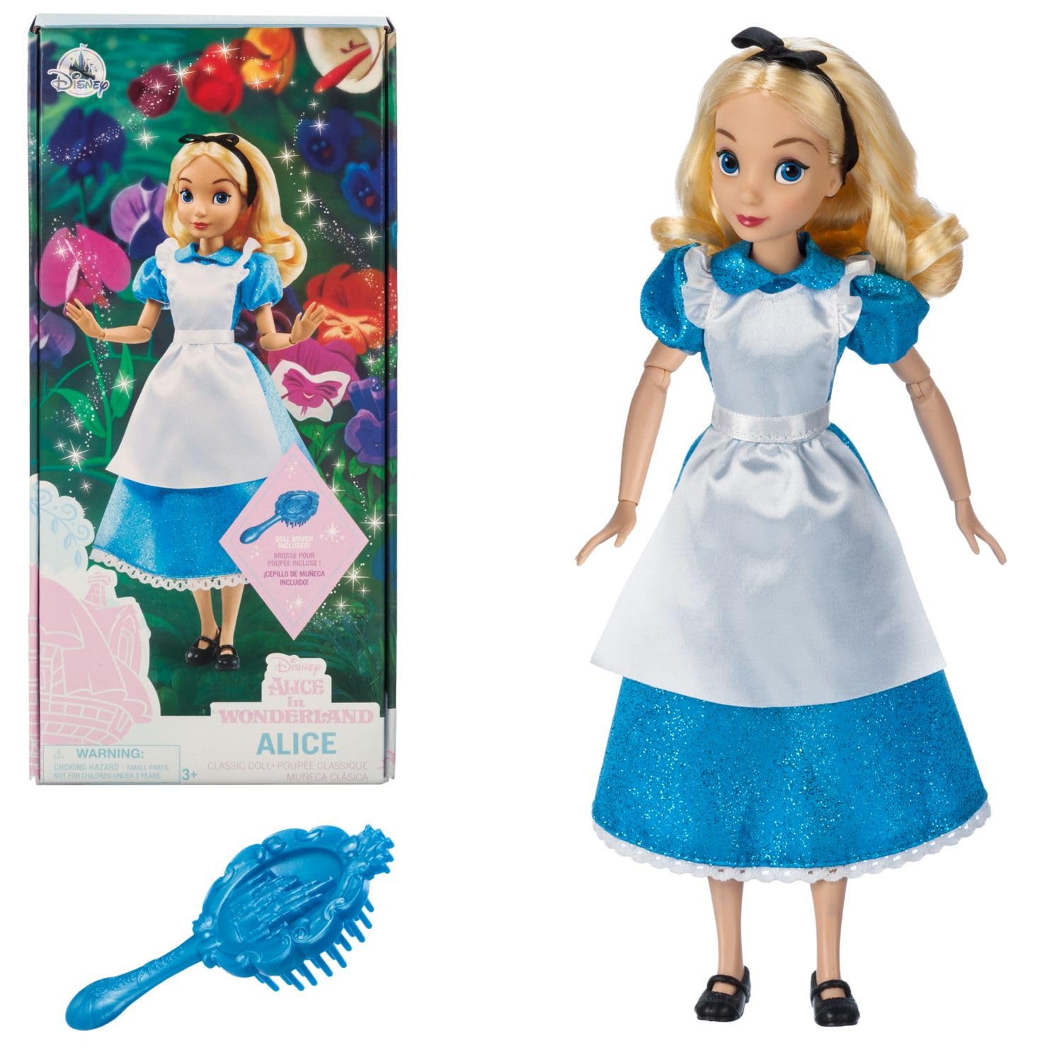Muñeca Alicia Classic de Disney Store de 25 cm - Diseño auténtico y artesanía de alta calidad