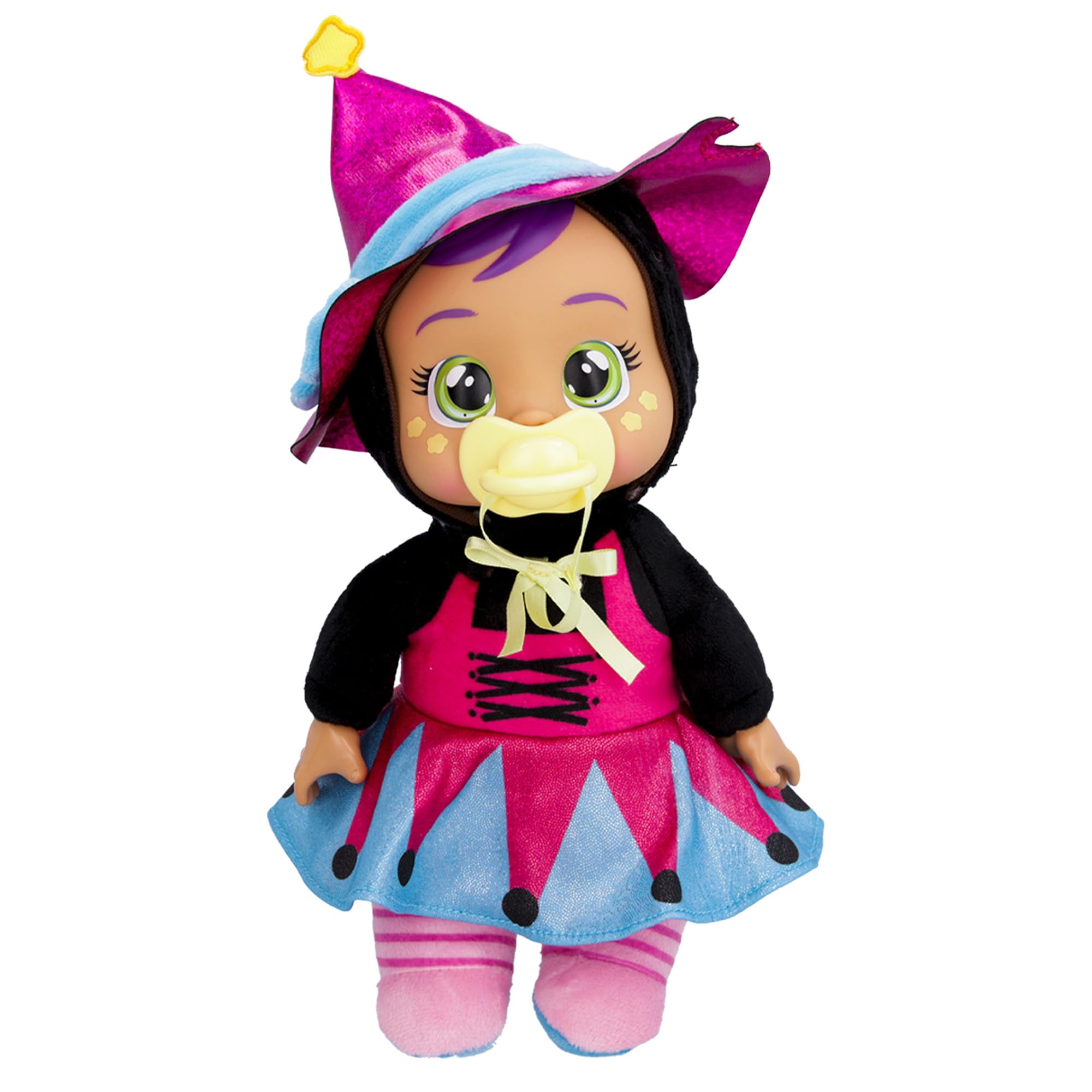 Muñeca Tiny Cuddles Halloween Blair de Cry Babies con lágrimas reales y pijama de brujita