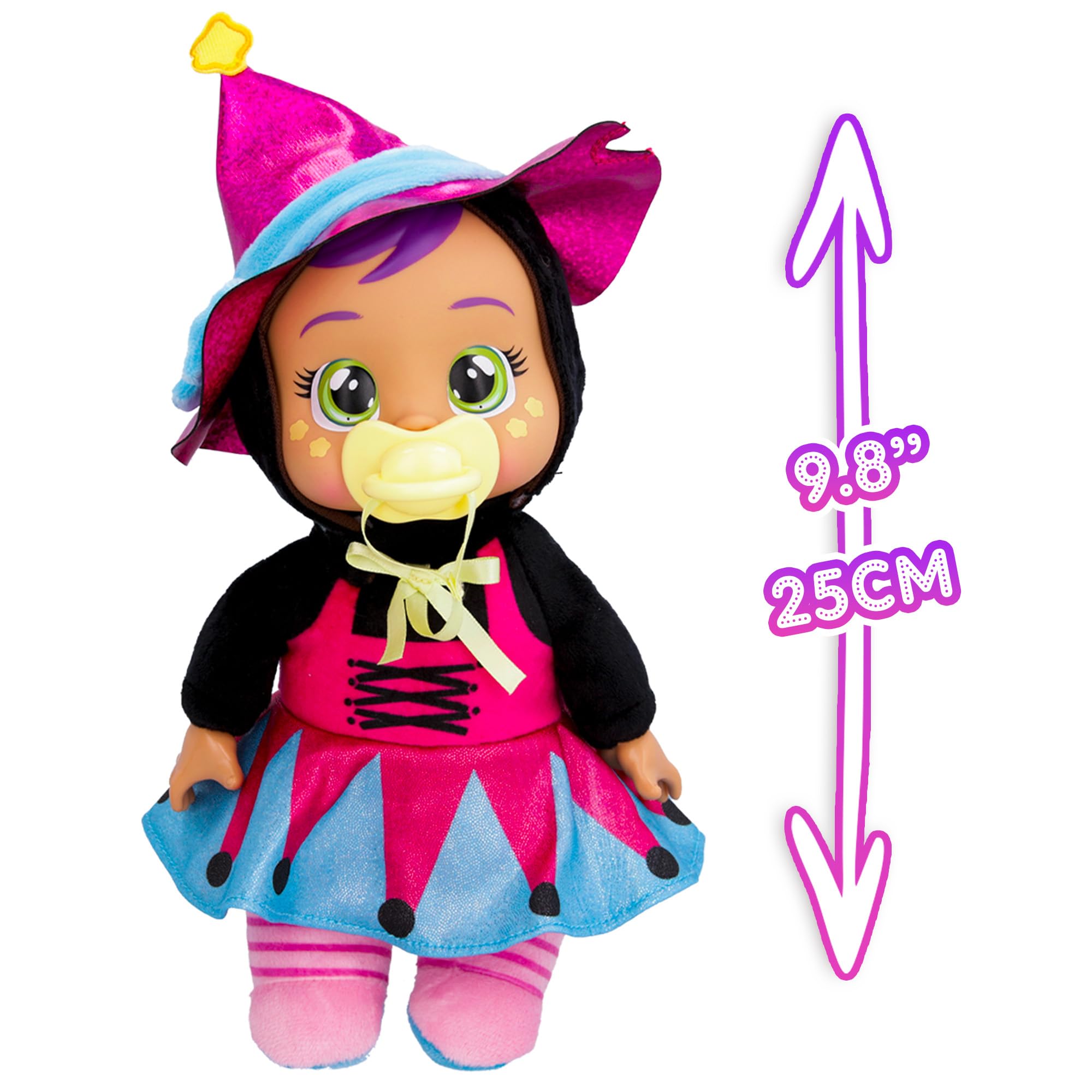 Foto 4 | Muñeca Tiny Cuddles Halloween Blair de Cry Babies con lágrimas reales y pijama de brujita