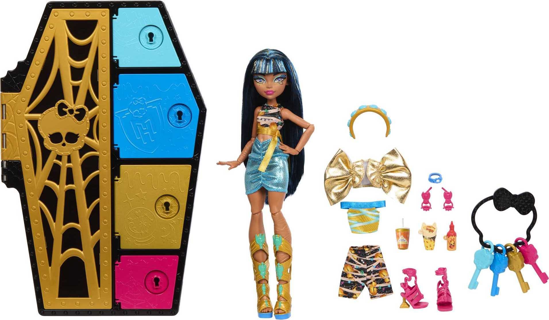 Foto 5 | Muñeca Cleo de Nile De Monster High con Armario - Venta Internacional