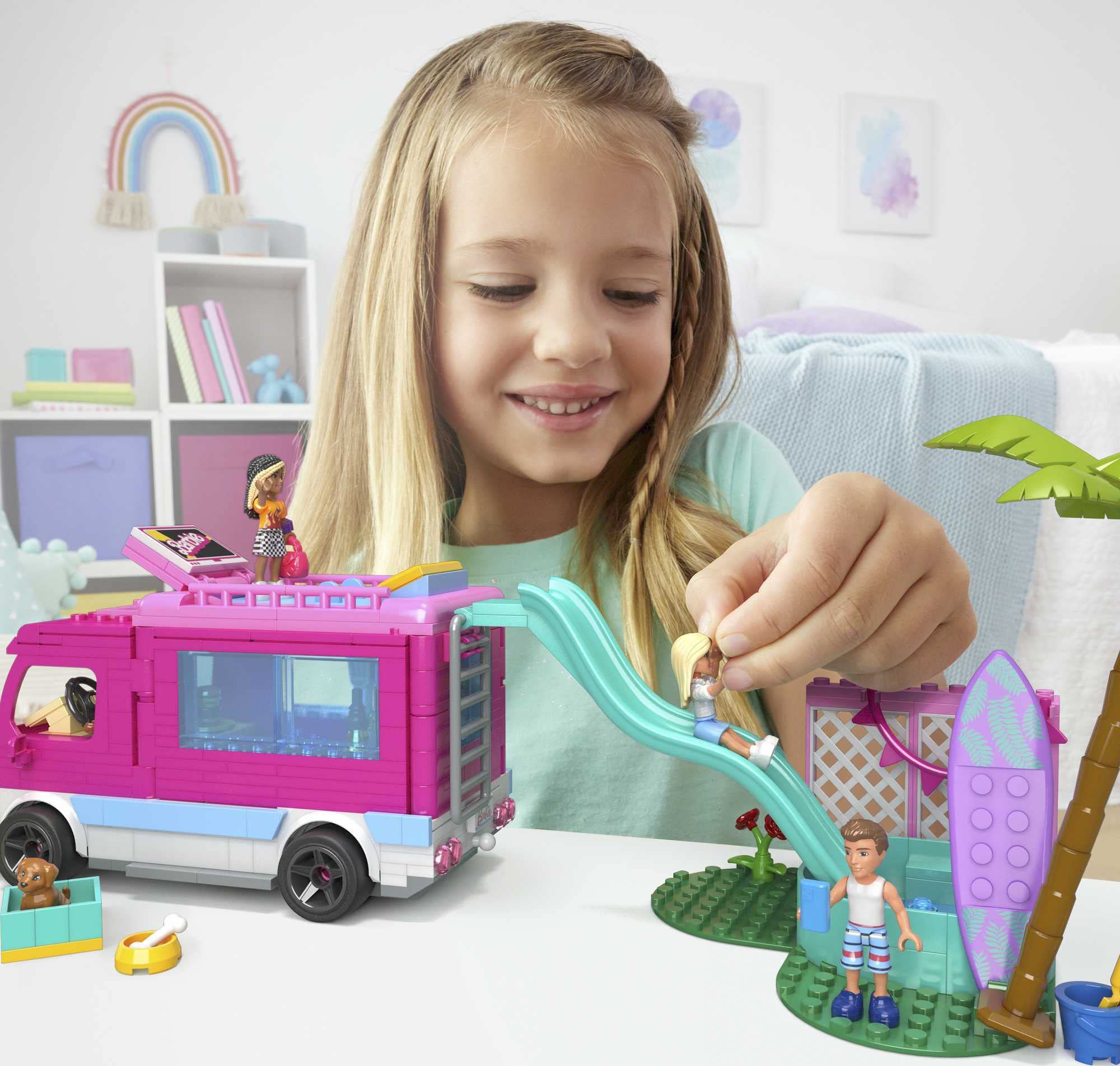 Foto 3 pulgar | Set de Juego Mega Barbie Car Dream Camper 580 Piezas - Venta Internacional