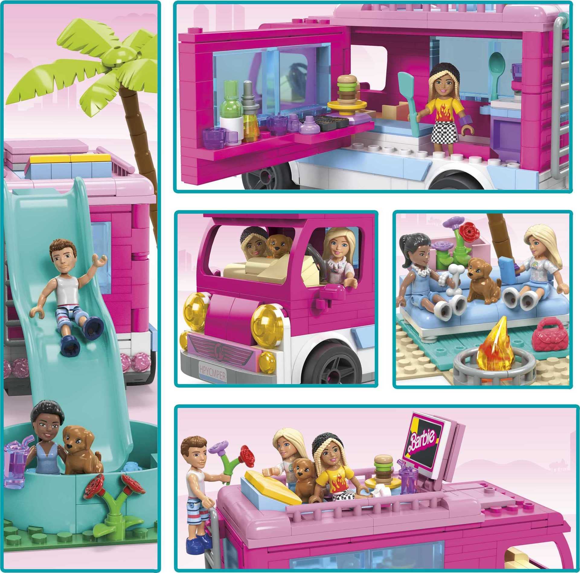 Foto 5 pulgar | Set de Juego Mega Barbie Car Dream Camper 580 Piezas - Venta Internacional