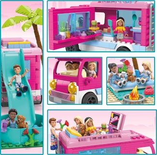 Foto 4 | Set de Juego Mega Barbie Car Dream Camper 580 Piezas - Venta Internacional