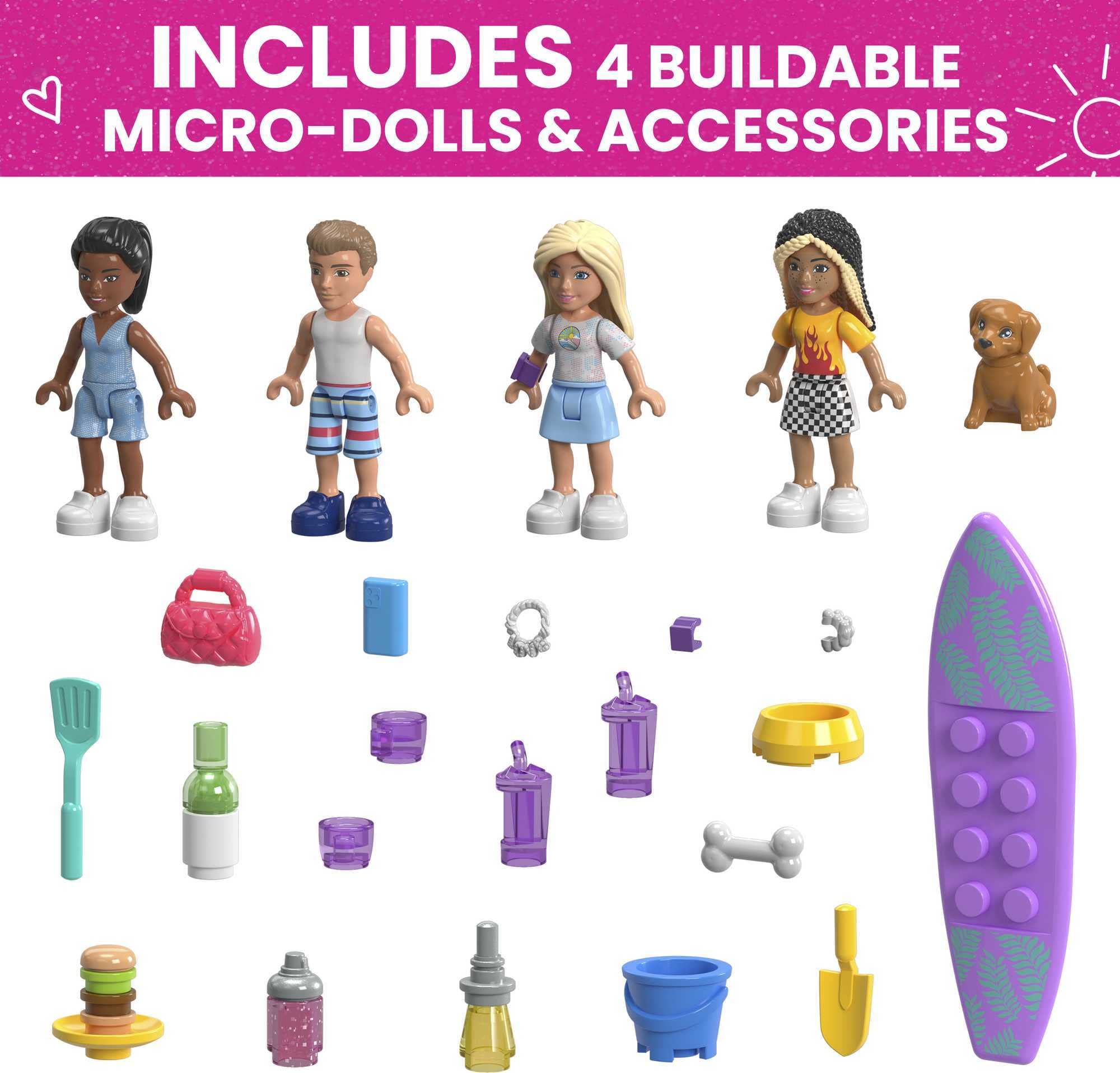 Foto 6 pulgar | Set de Juego Mega Barbie Car Dream Camper 580 Piezas - Venta Internacional