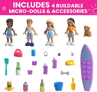 Foto 5 | Set de Juego Mega Barbie Car Dream Camper 580 Piezas - Venta Internacional