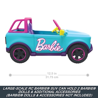 Foto 3 | Rc Suv Hot Wheels Barbie con Pegatinas para 2 Muñecas - Venta Internacional