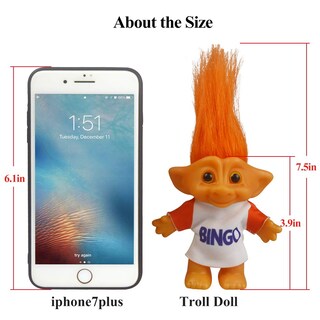 Foto 3 | Muñeca Troll Yintlilocn Vintage Lucky Chromatic 19 Cm Color Naranja - Venta Internacional.