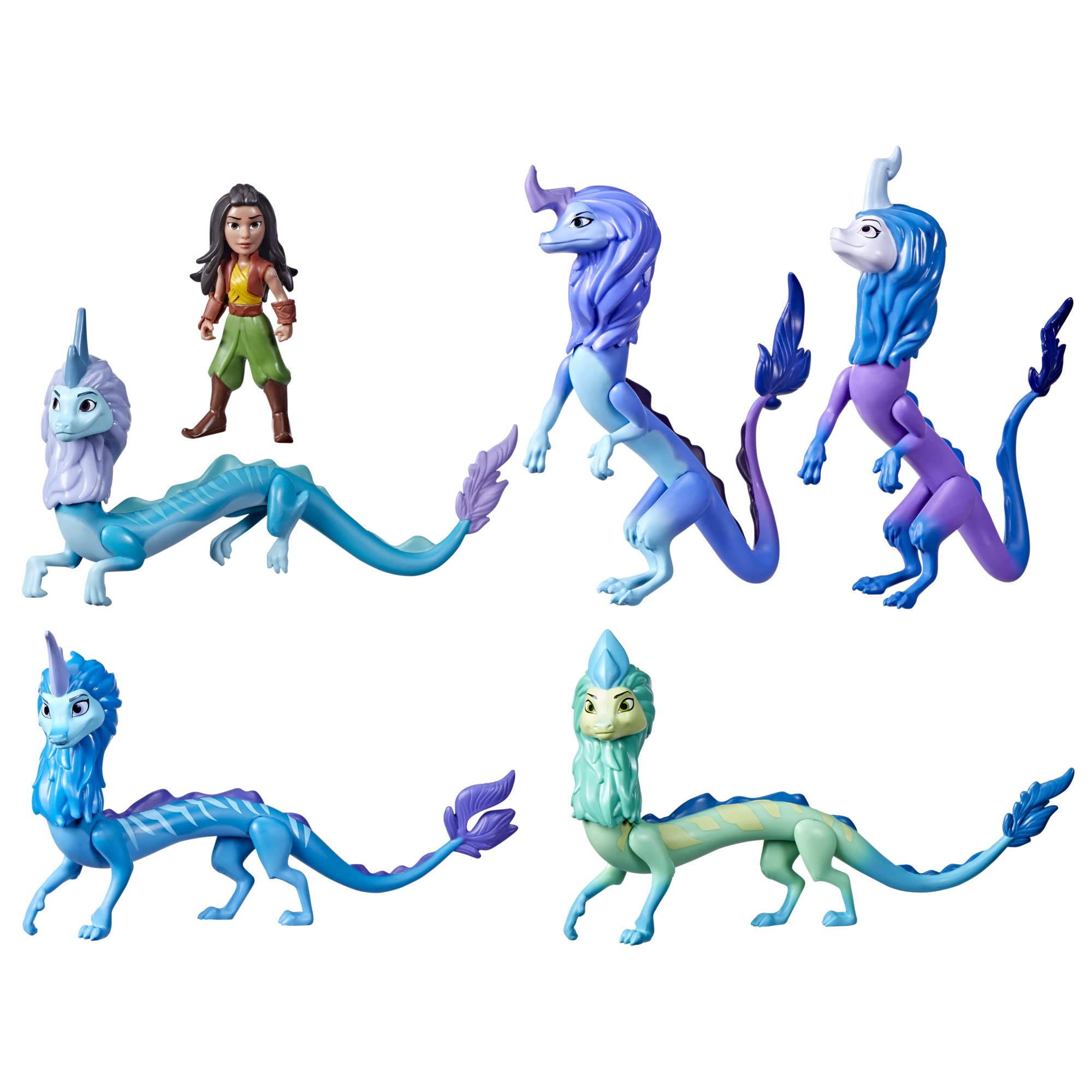 Set De 6 Figuras De La Familia Sisu Raya Y El Último Dragón  - Venta Internacional.