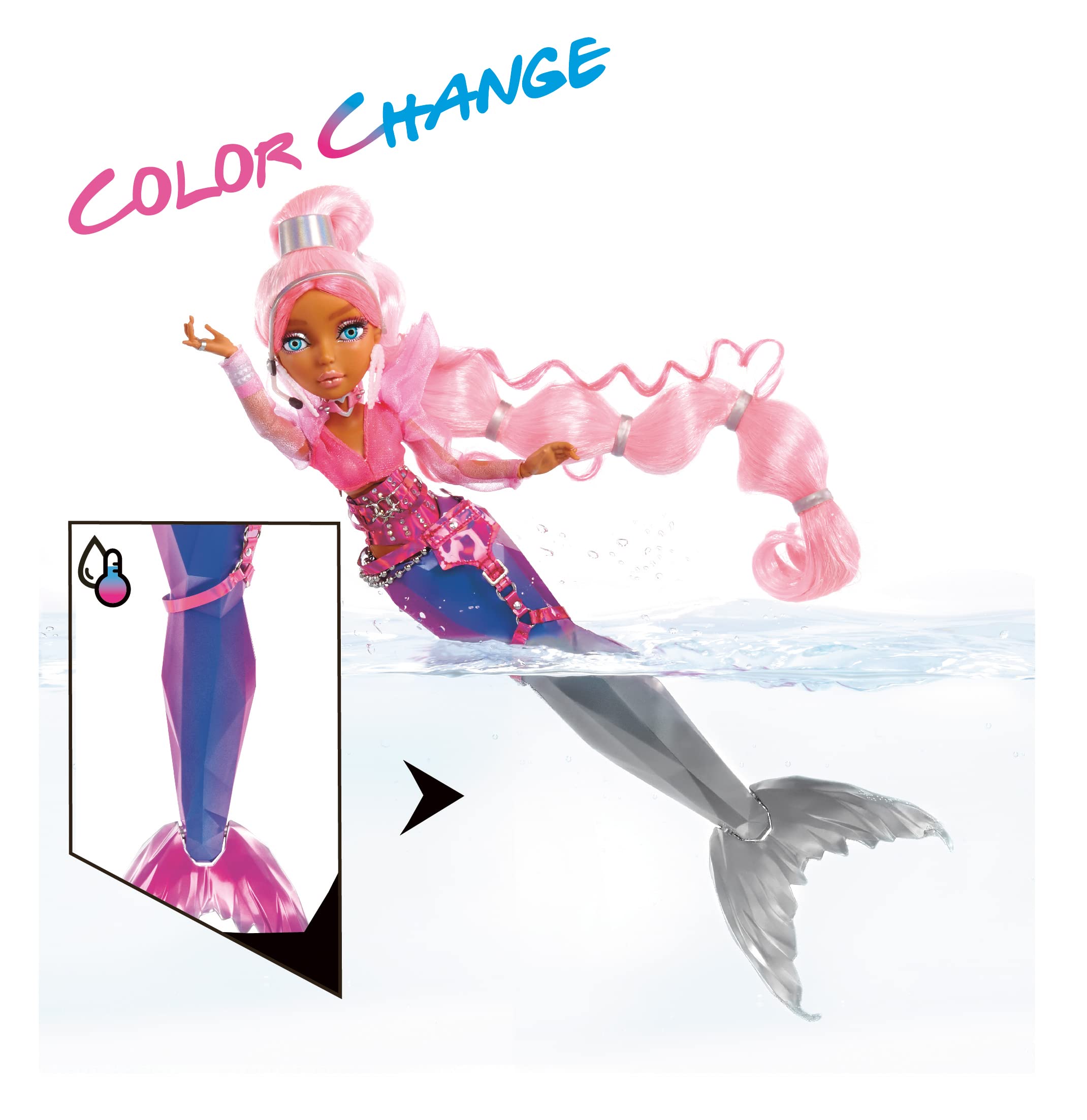 Foto 4 pulgar | Muñeca Sirena Mermaze Cambia de Color - Venta Internacional
