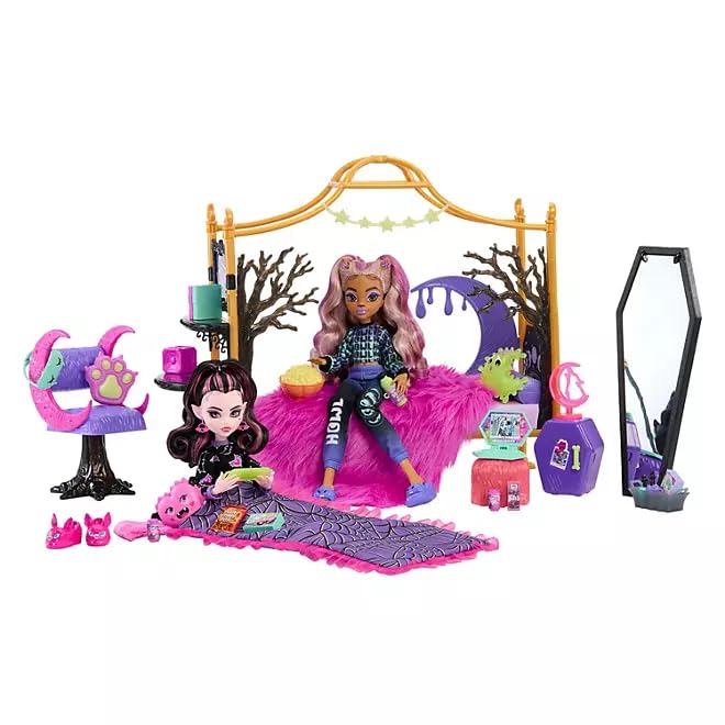 Foto 2 pulgar | Set de Juego Monster High Creepover con Draculaura y Clawdeen - Venta Internacional
