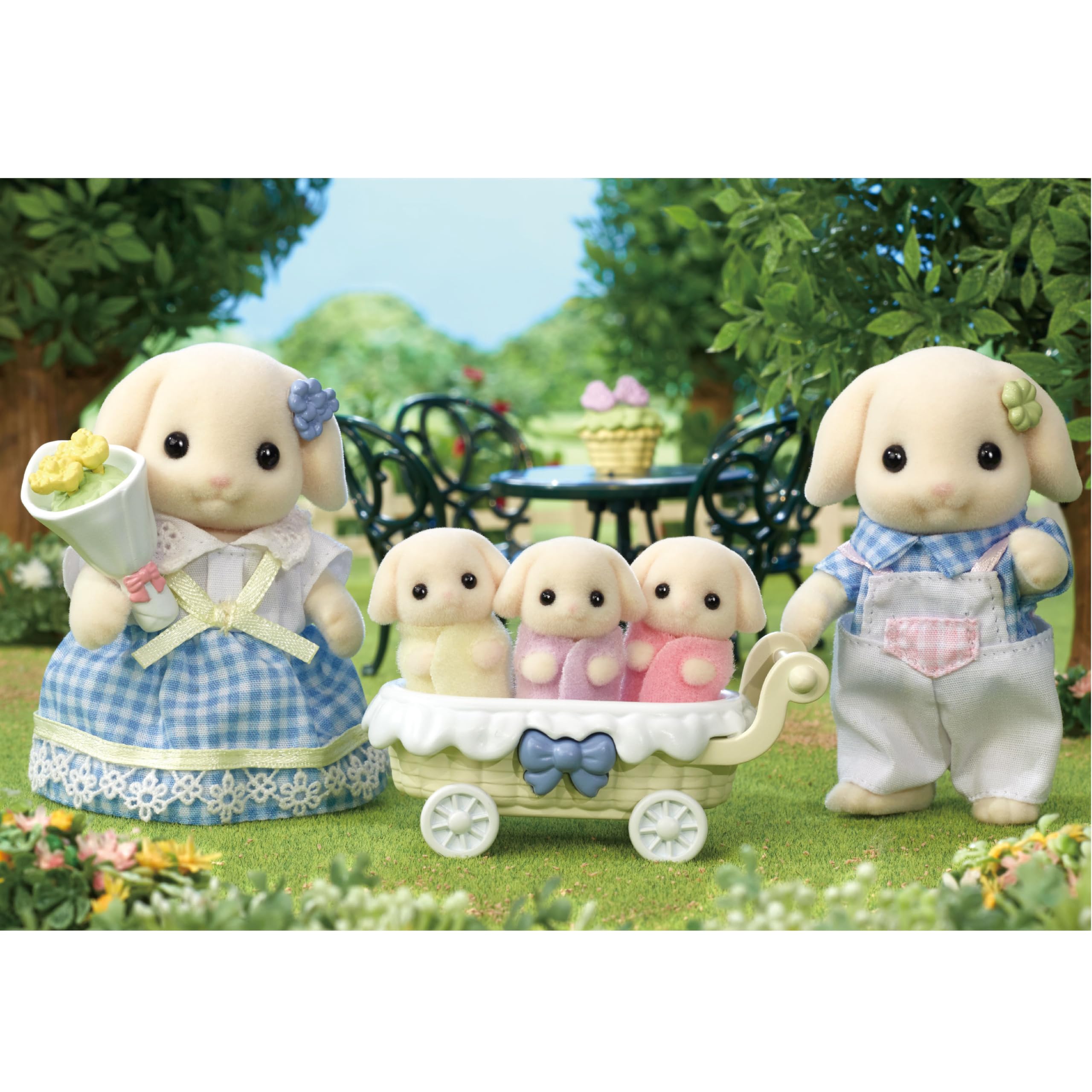 Foto 3 | Figuras de Muñecas Coleccionables Calico Critters Flora Rabbit Family - Venta Internacional