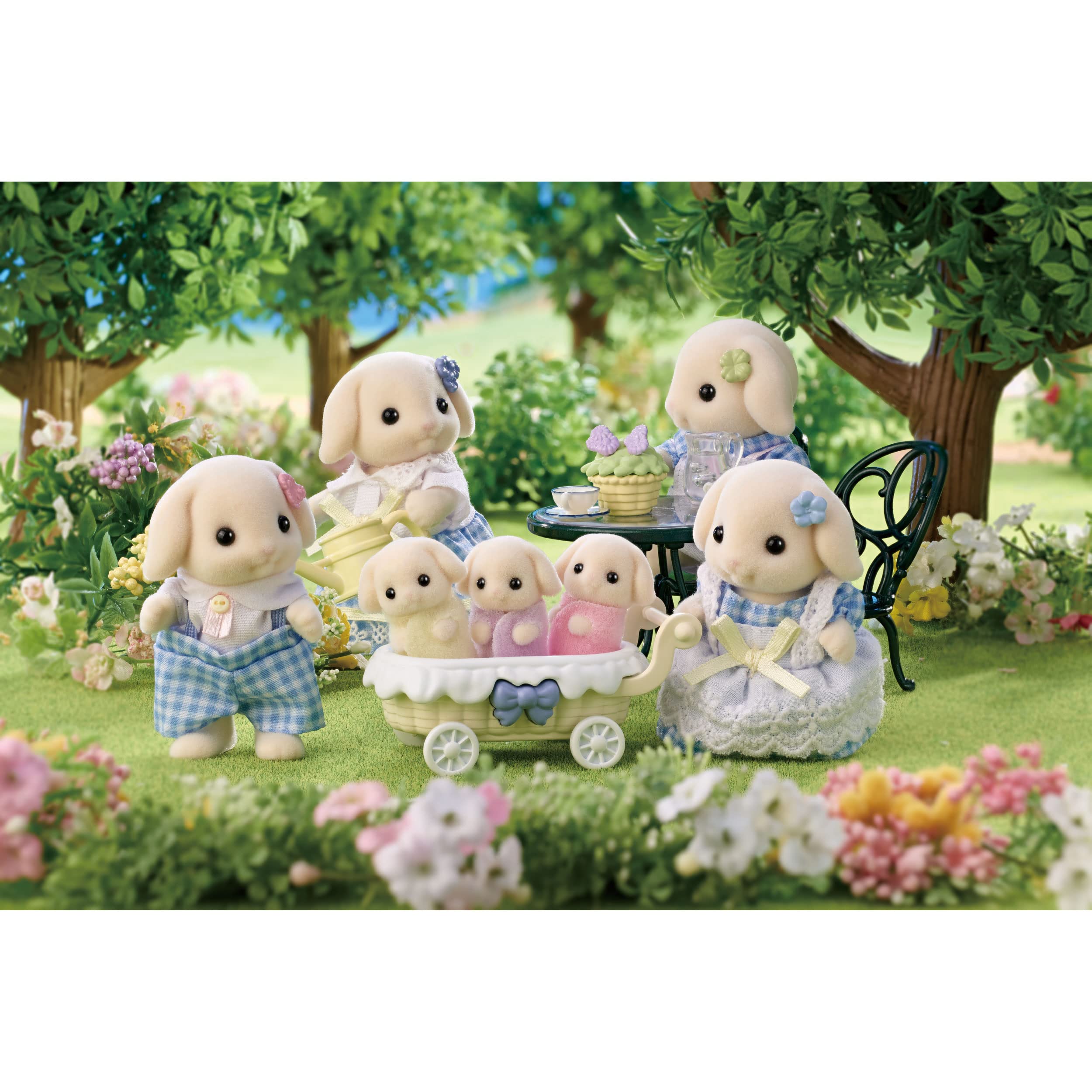 Foto 6 | Figuras de Muñecas Coleccionables Calico Critters Flora Rabbit Family - Venta Internacional