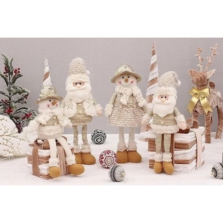 Foto 2 | Pack de 3 muñecas navideñas con luces LED de 55 cm de altura - Venta Internacional